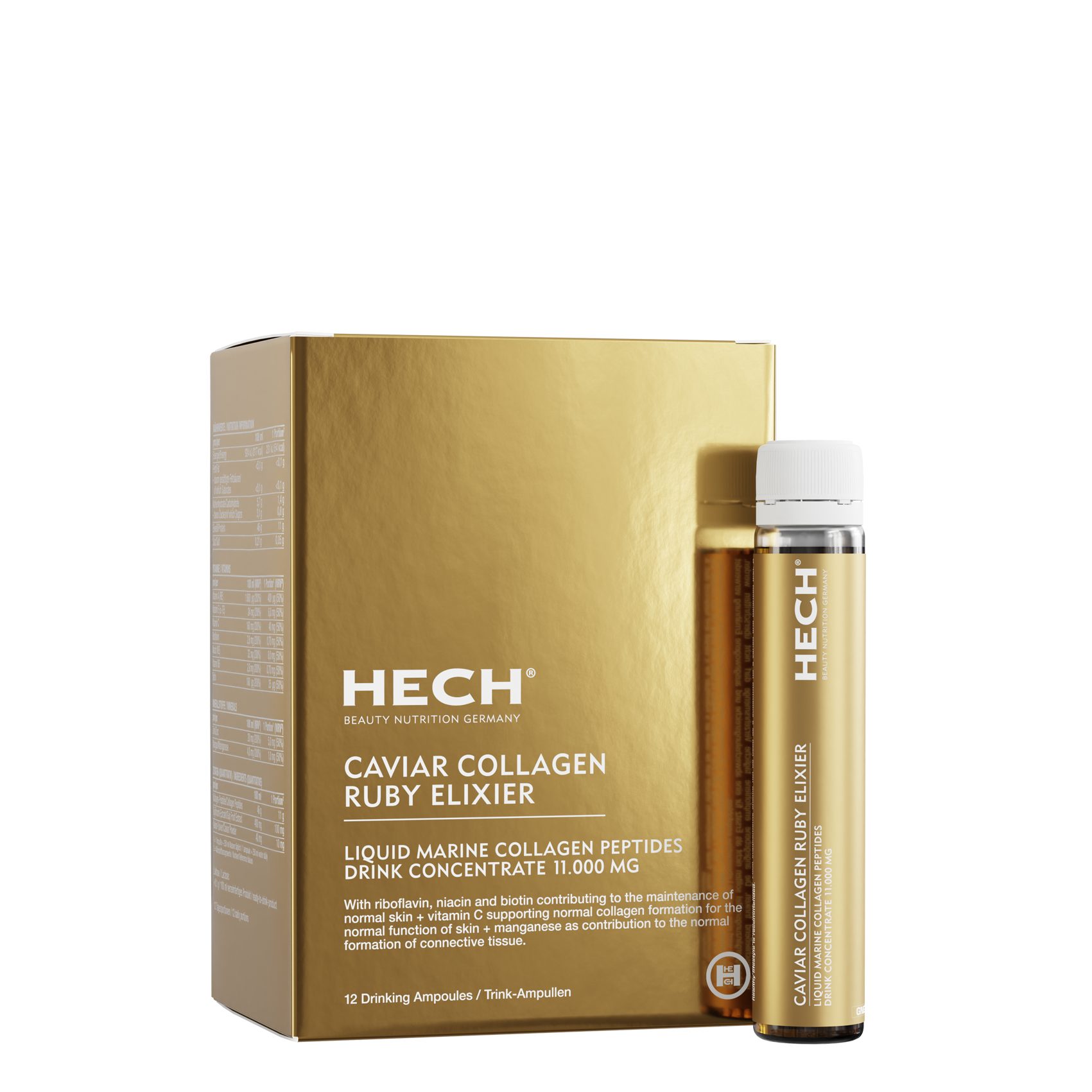 HECH® Caviar Collagen Ruby Elixier Ampulle, 12 St., 300 ml