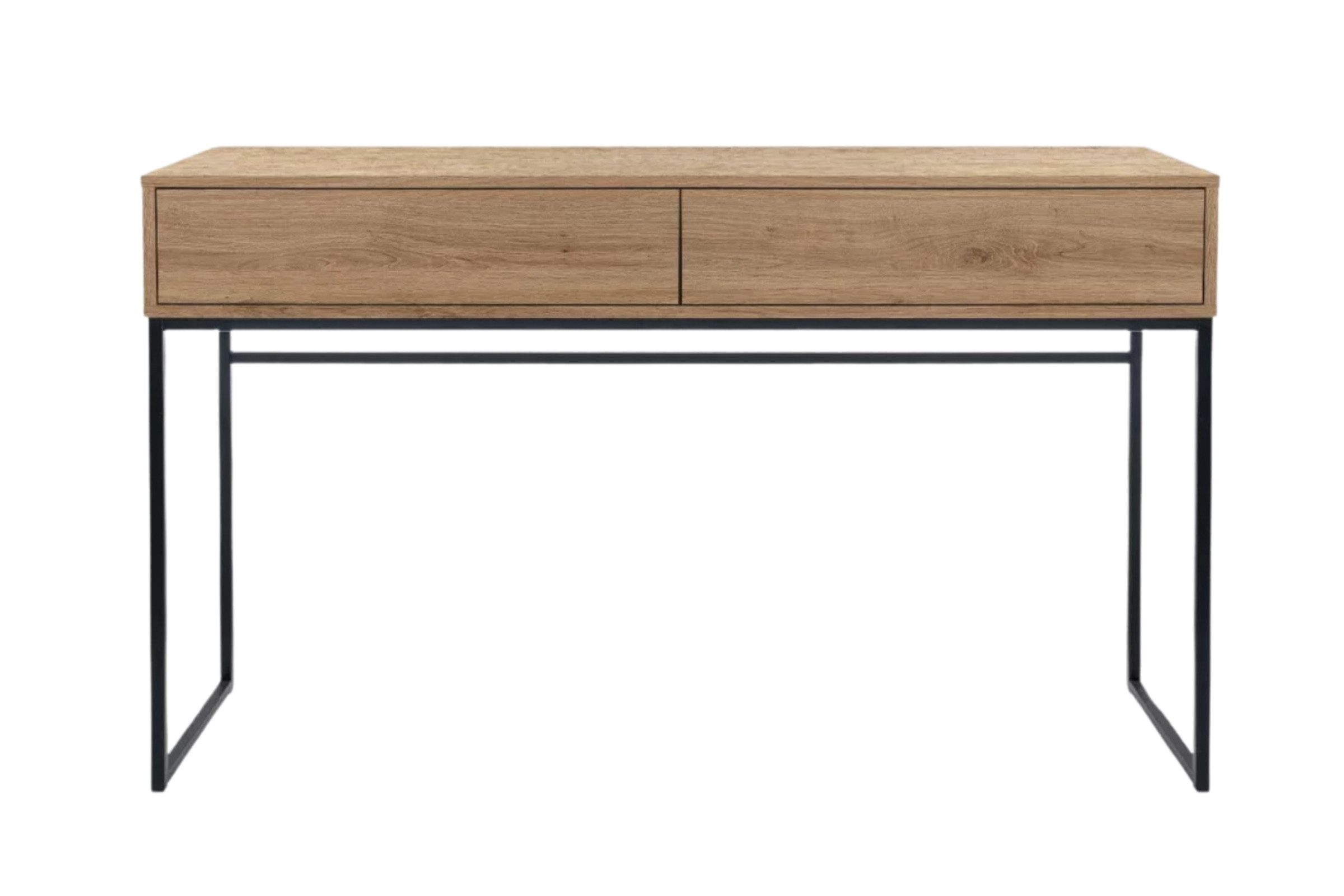 Deine Möbel 24 Schminktisch GENEVE 137 cm ideal für Schlafzimmer (Set, 1-St., Sandbeige Beige Dunklegrün), mit 2 Schubladen