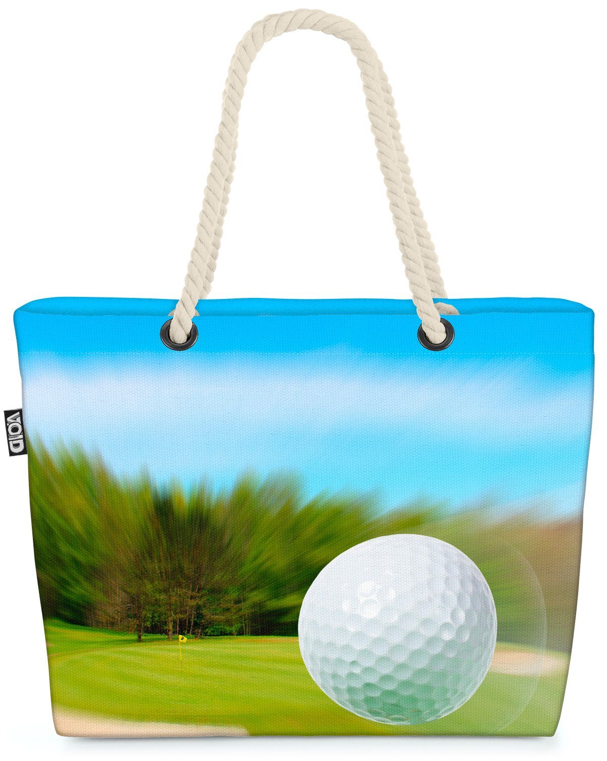 Golfplatz Golfspieler Caddy Sport Rasen VOID Sport Golfbälle Strandtasche Golfball (1-tlg), Golf