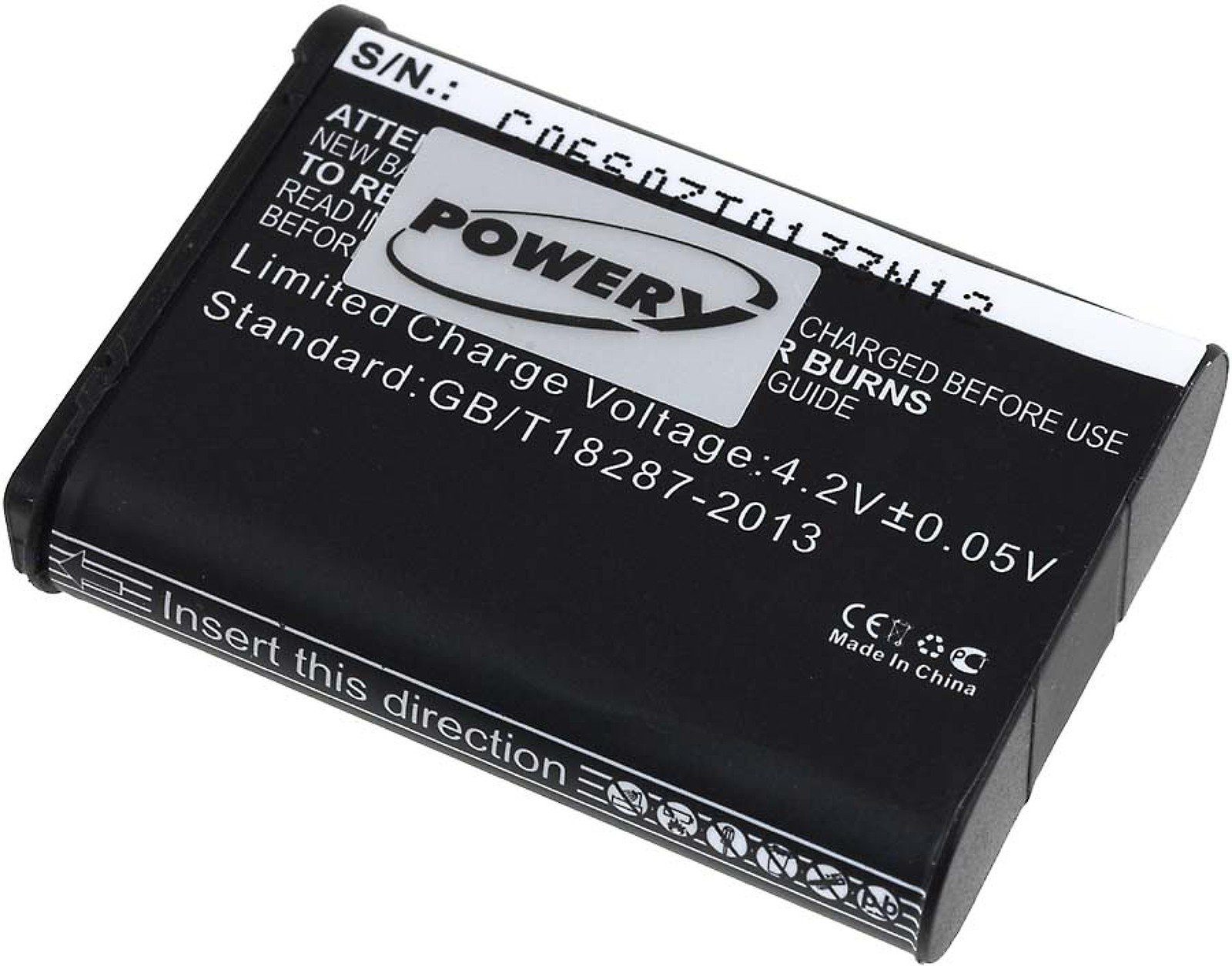 Powery mAh (3.8 Kamera-Akku V) 1700