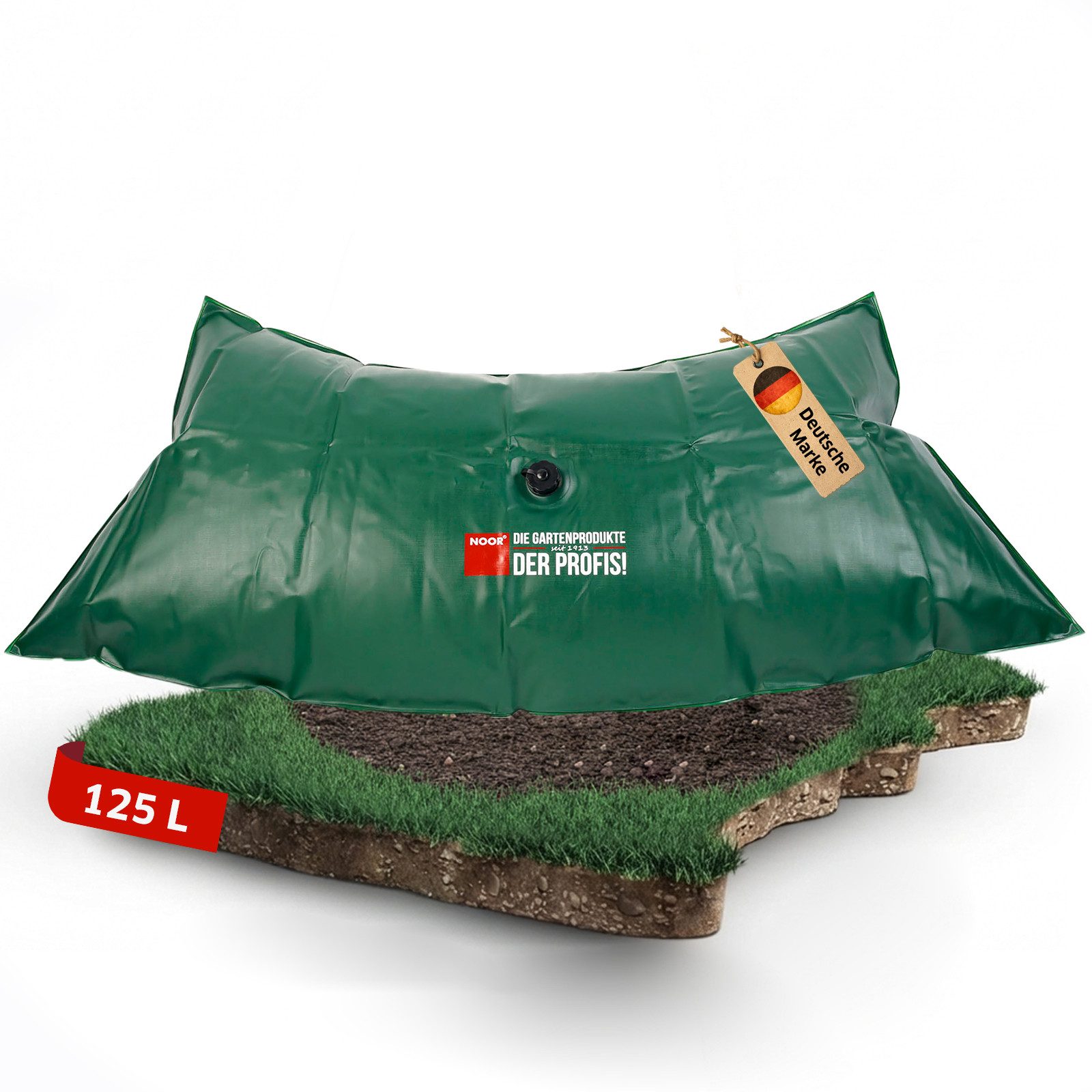 NOOR Bewässerungssystem FROGBAG FATTY 125 Liter - Baumbewässerung XL Fassungsvermögen, (1-tlg), Bewässerungssack für eine nachhaltige und effiziente Bewässerung