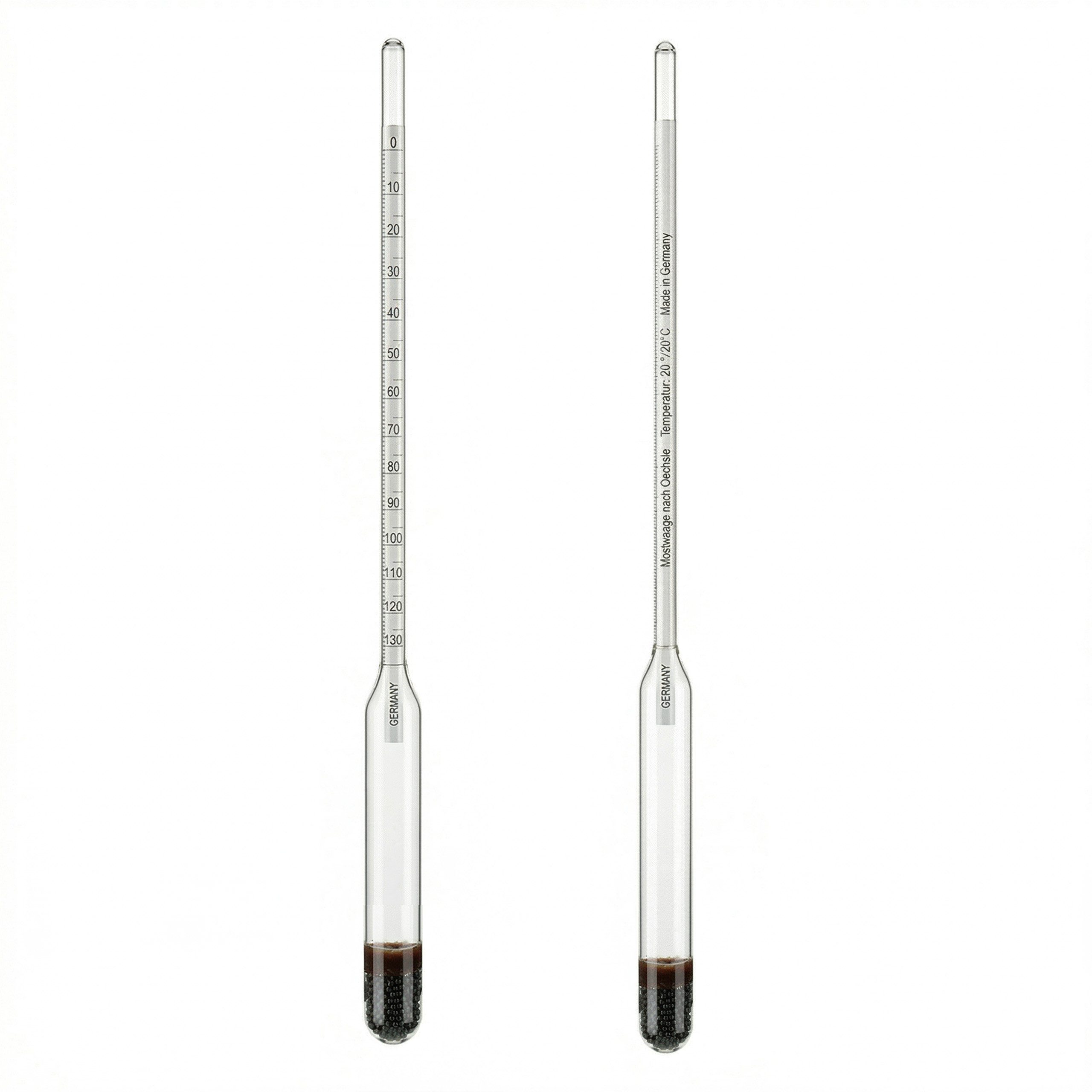 Lantelme Kochthermometer Mostwaage Oechsle Glas Aräometer 0–130° Weinwaage mit 1er Teilung