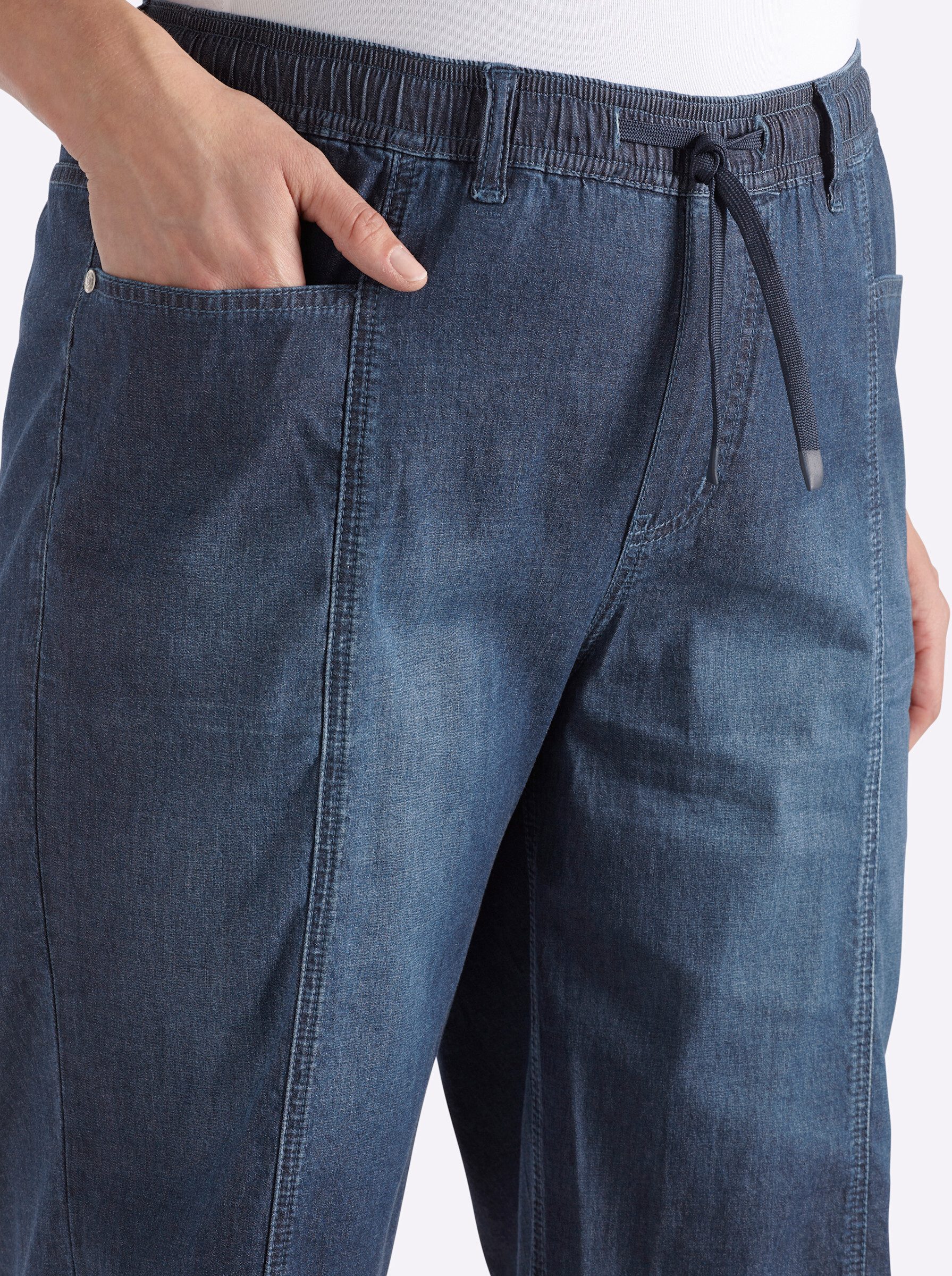 Sheego Jeansshorts Jeans-Bermudas normal