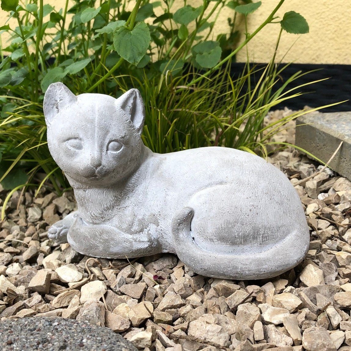 Radami Gartenfigur Katze Gartenfigur Garten Figur Gartendekoration