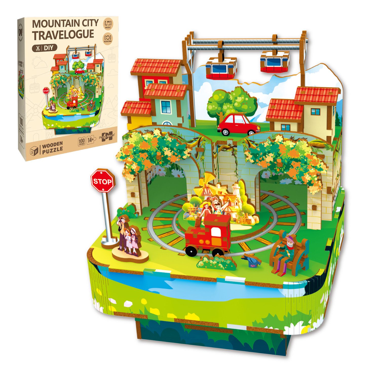 Esun Spieluhr 3D Puzzle Holz Musikbox günstig online kaufen