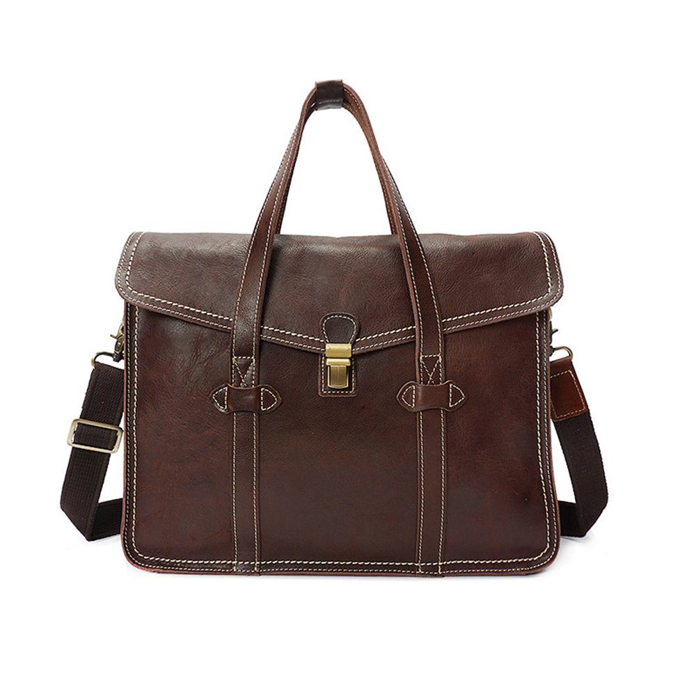 Umhängetasche Henkeltasche Handtasche Leder Tragetasche Aktentasche Tasche Vintage