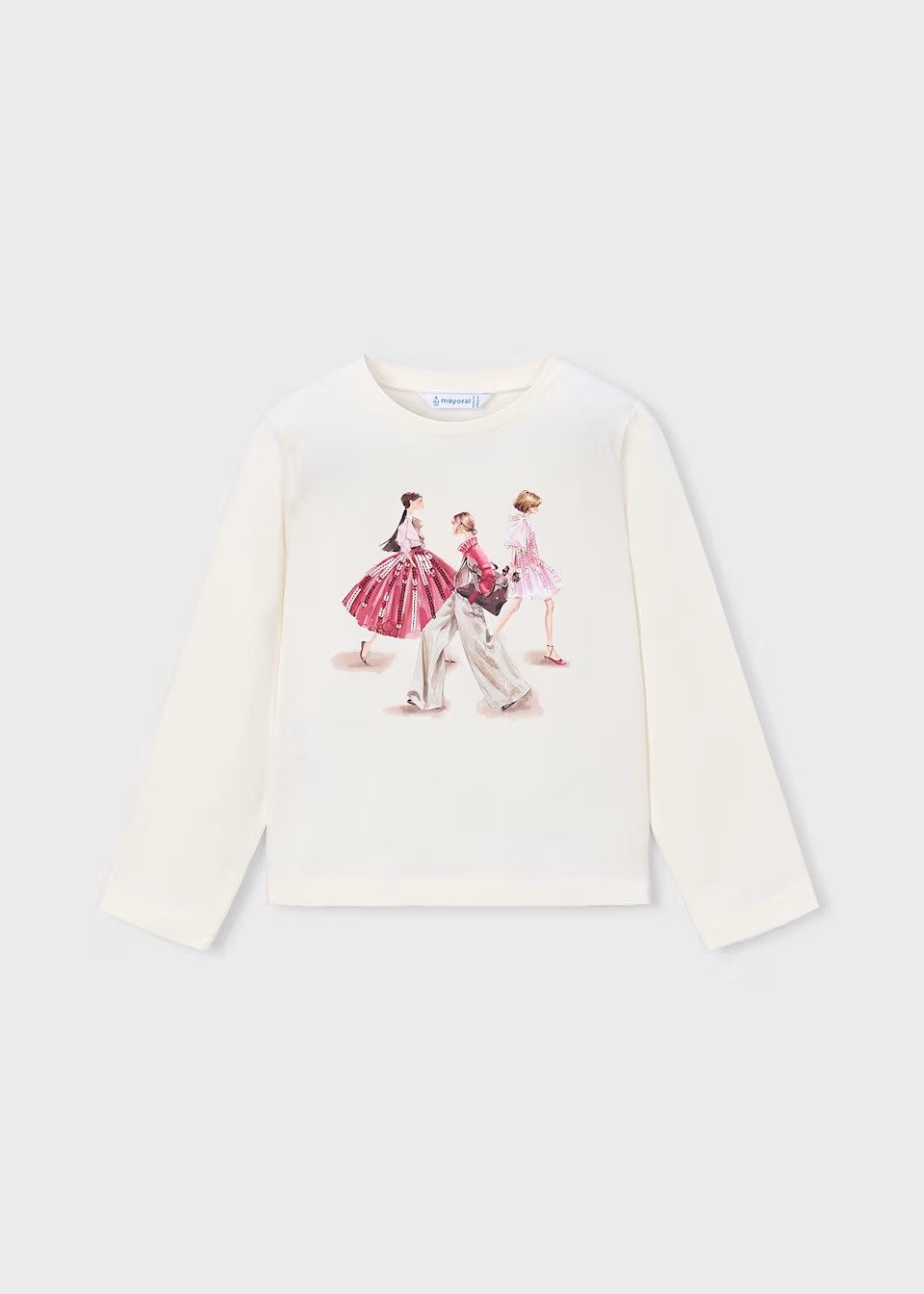 Mayoral Langarmshirt Mädchen Langarmshirt mit Pailletten (403517)