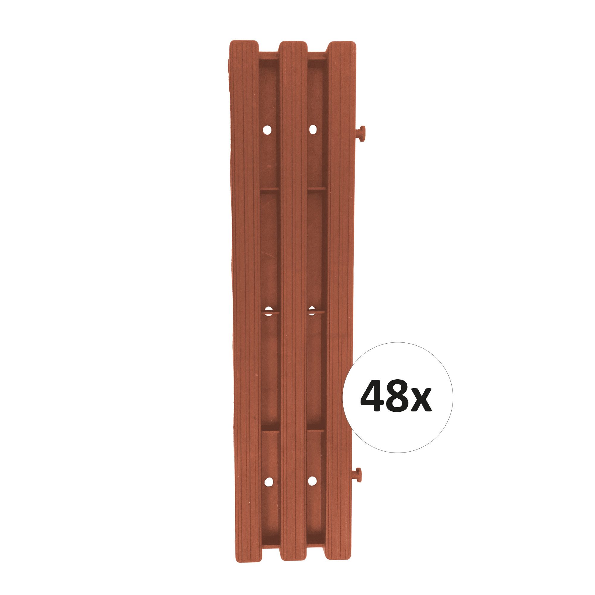 HTI-Living Trittsteine Rollweg Nessa, 30x393 cm, Set, 48 Module inkl. Verbindungselementen, Gehweg Gartenweg leicht zu verlegen