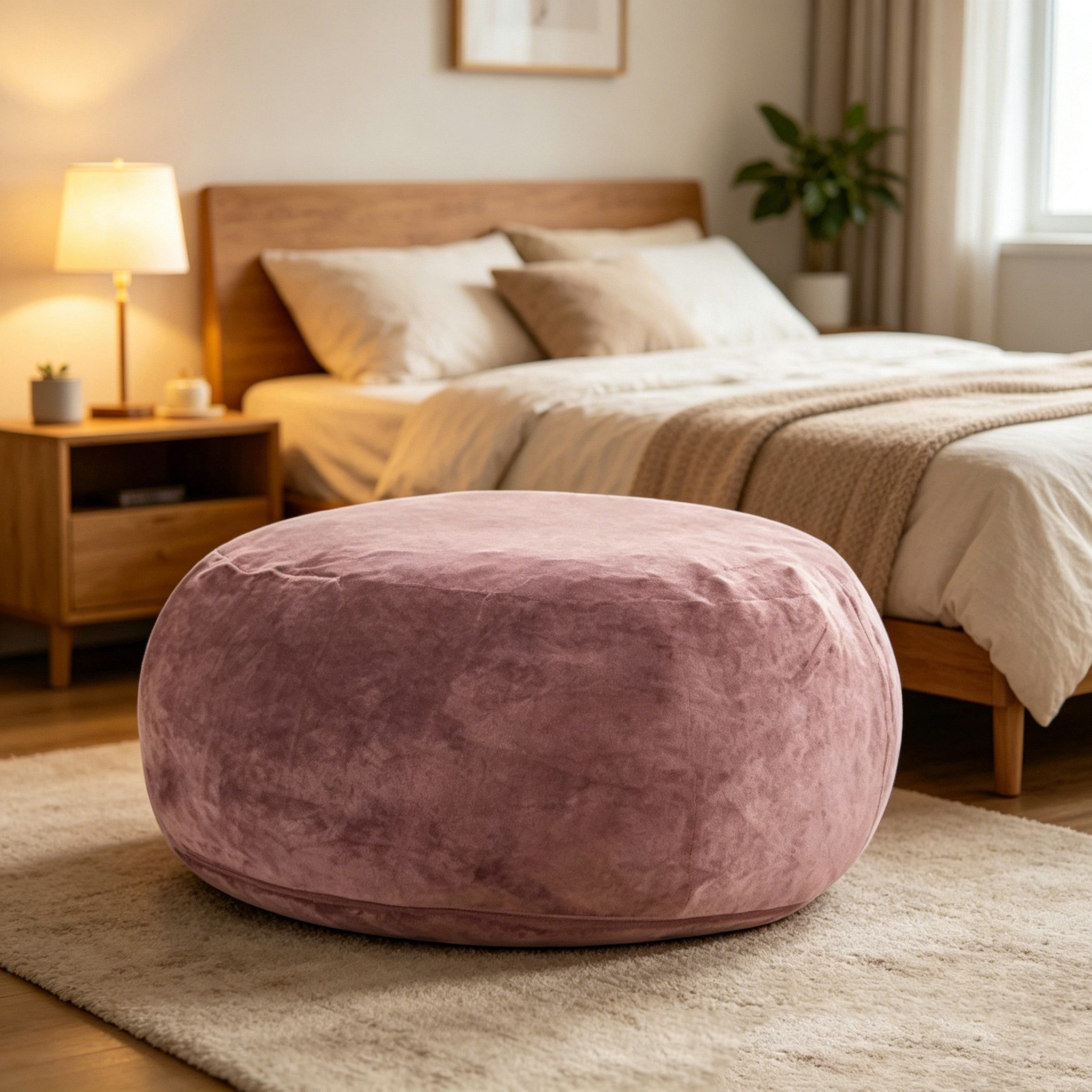 MODFU Sofa Großer 4FT Sitzsack Stuhl, Einzelsofa, für Erwachsene – gemütlicher Lesesessel für Schlafzimmer, Wohnzimmer Sofa