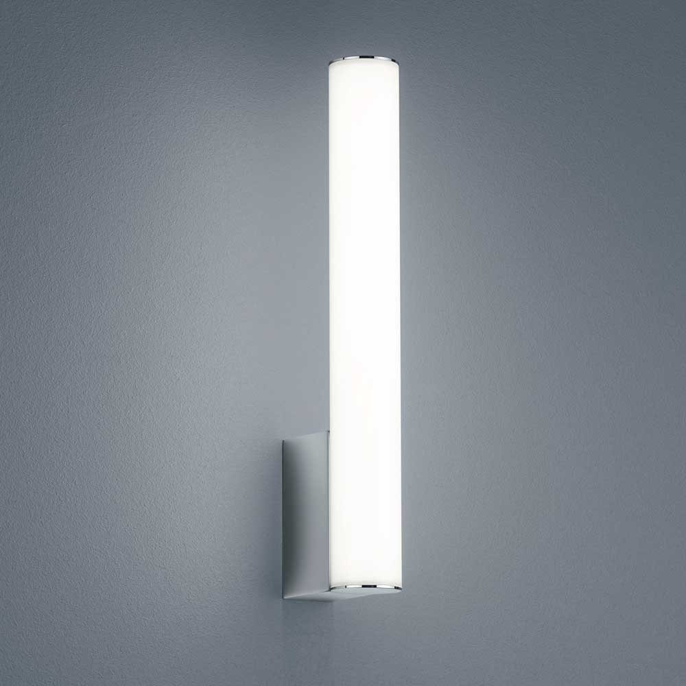 click-licht Spiegelleuchte LED Wandleuchte Loom und das enthalten: keine Leuchtmittel Badezimmer LED, warmweiss, Transparent-satiniert Badezimmerlampen, fest Angabe, für Lampen 5W Ja, Chrom 500lm Badleuchte, in IP44, verbaut