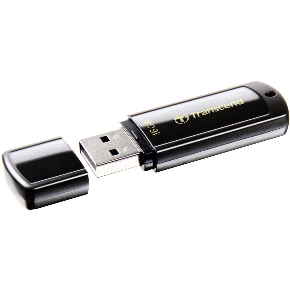 Transcend Transcend JetFlash® 350 USB-Stick 16 GB Schwarz TS16GJF350 USB-A (USB USB-Stick