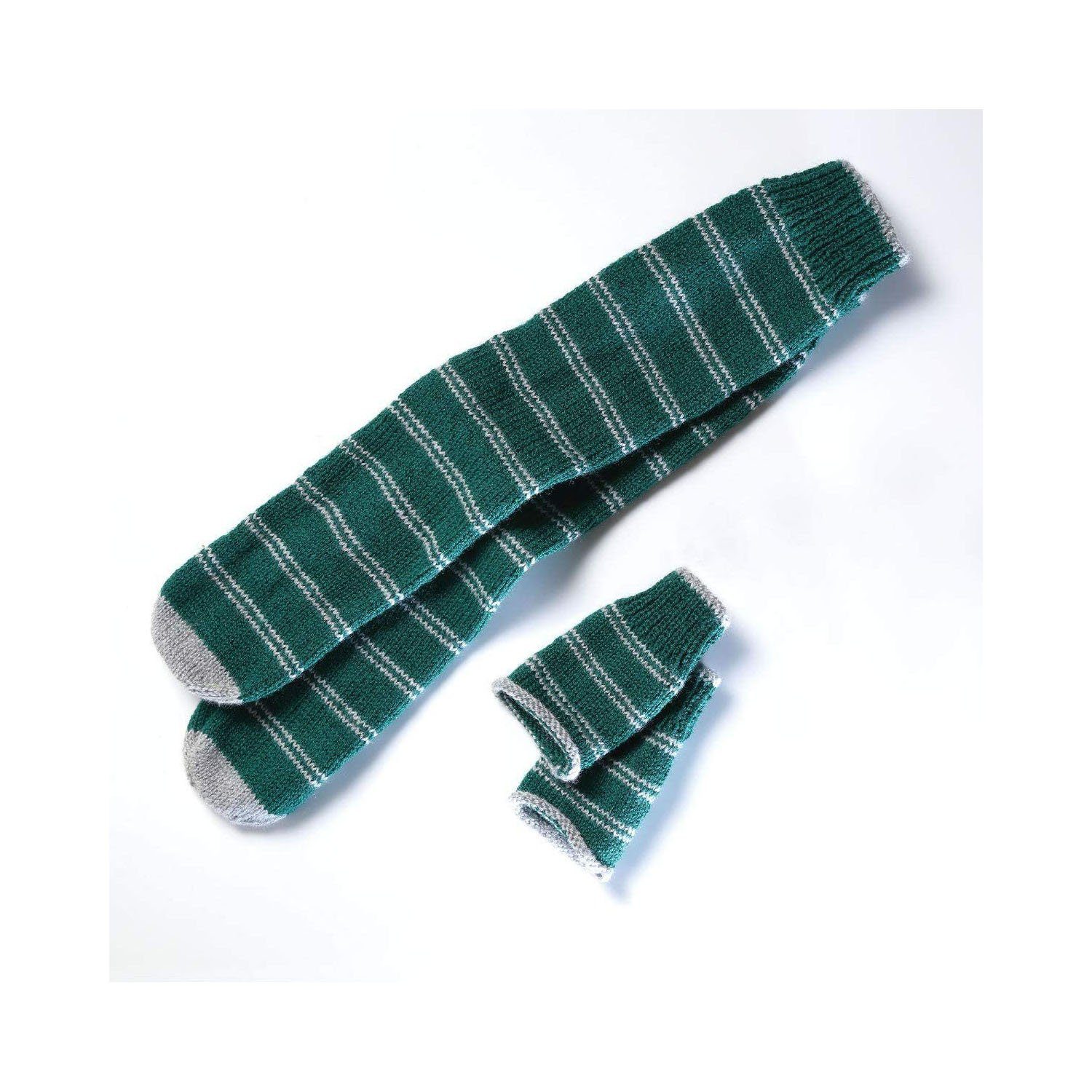 Harry Potter Strickhandschuhe Harry Potter Strümpfe & Fäustlinge grün zum Stricken