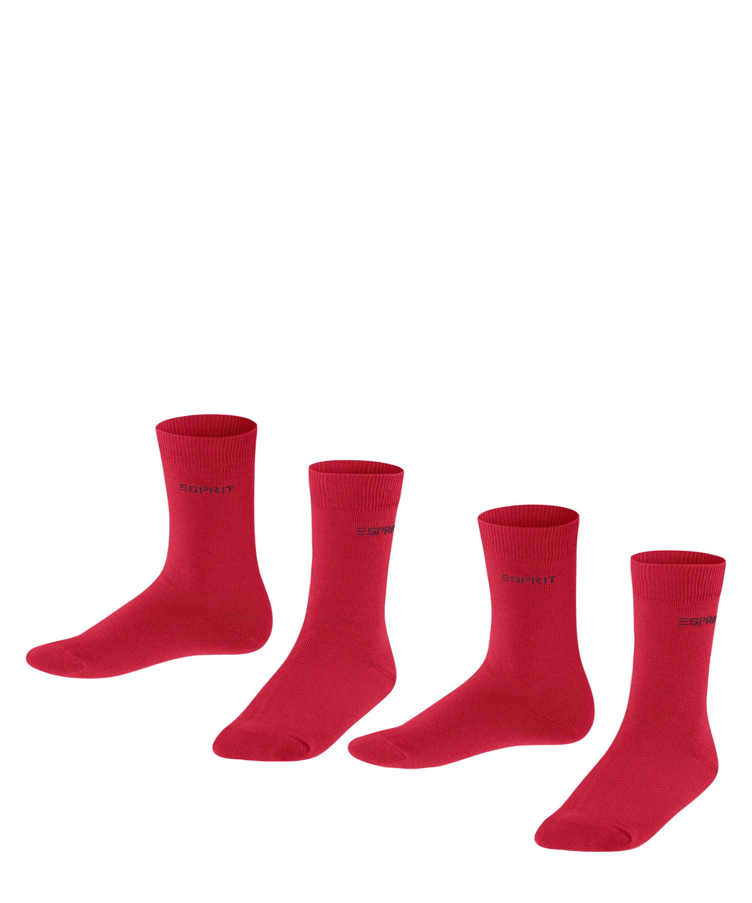 Esprit Socken Foot Logo 2-Pack (2-Paar) red pepper (8074)