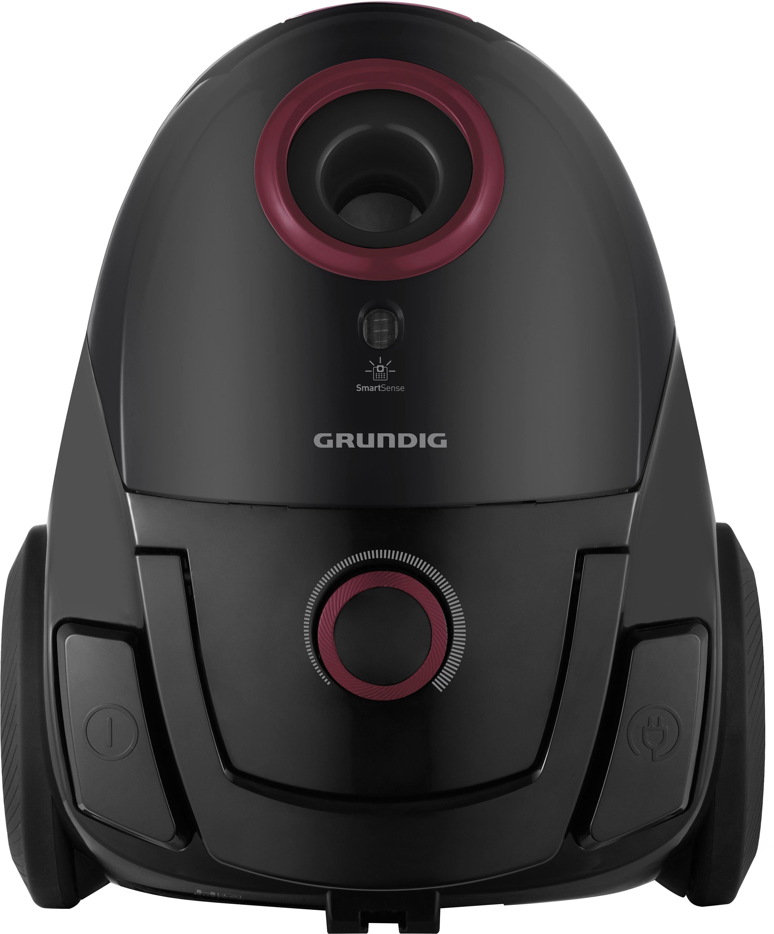 Grundig Bodenstaubsauger VCC 3850 A, 800 W, mit Beutel, 800W Staubsauger mit 2,1L Volumen & leiser 80 dB Leistung