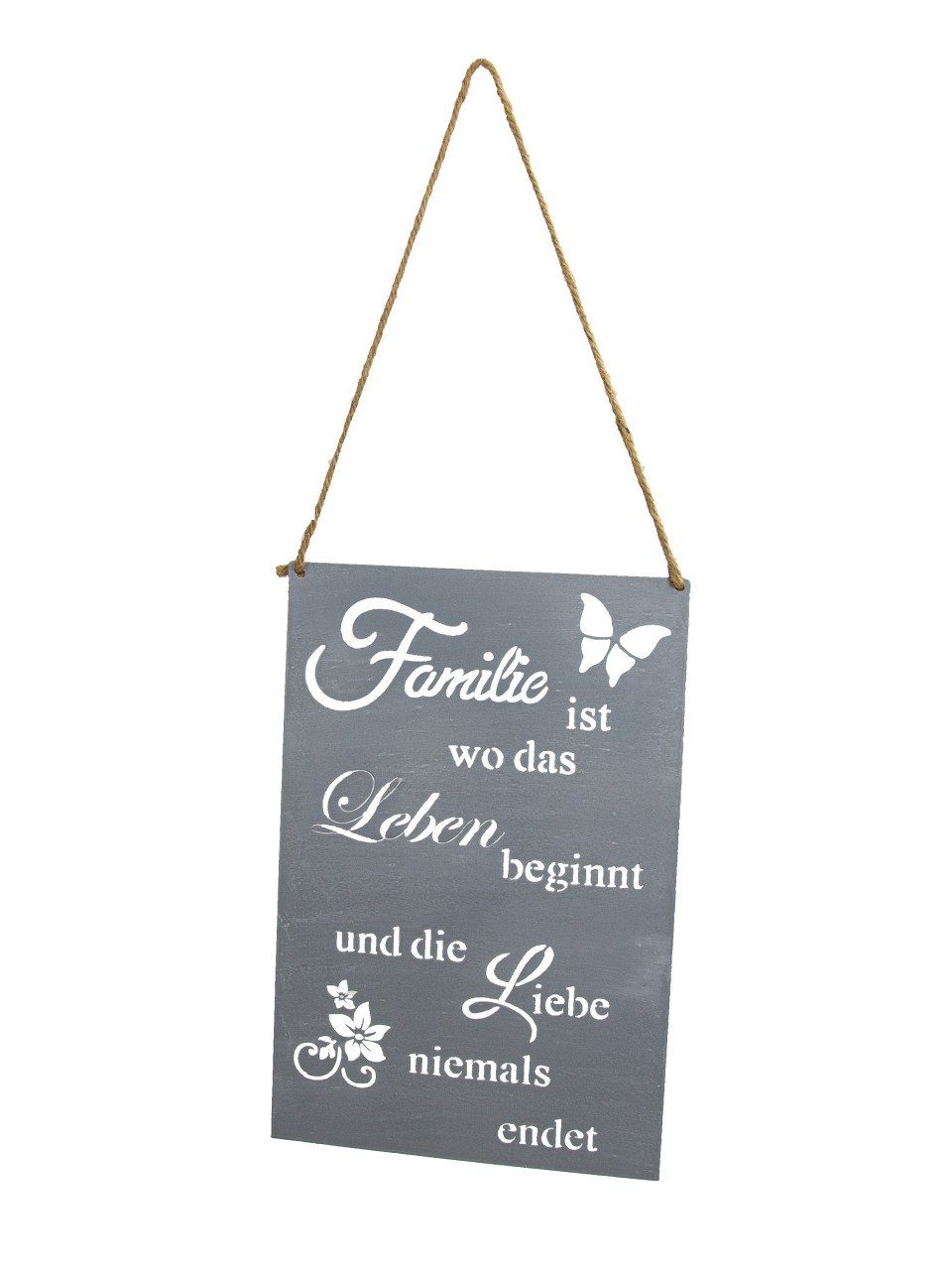 Dekofigur Riffelmacher Dekoschild zum Hängen Familie 20 x 30