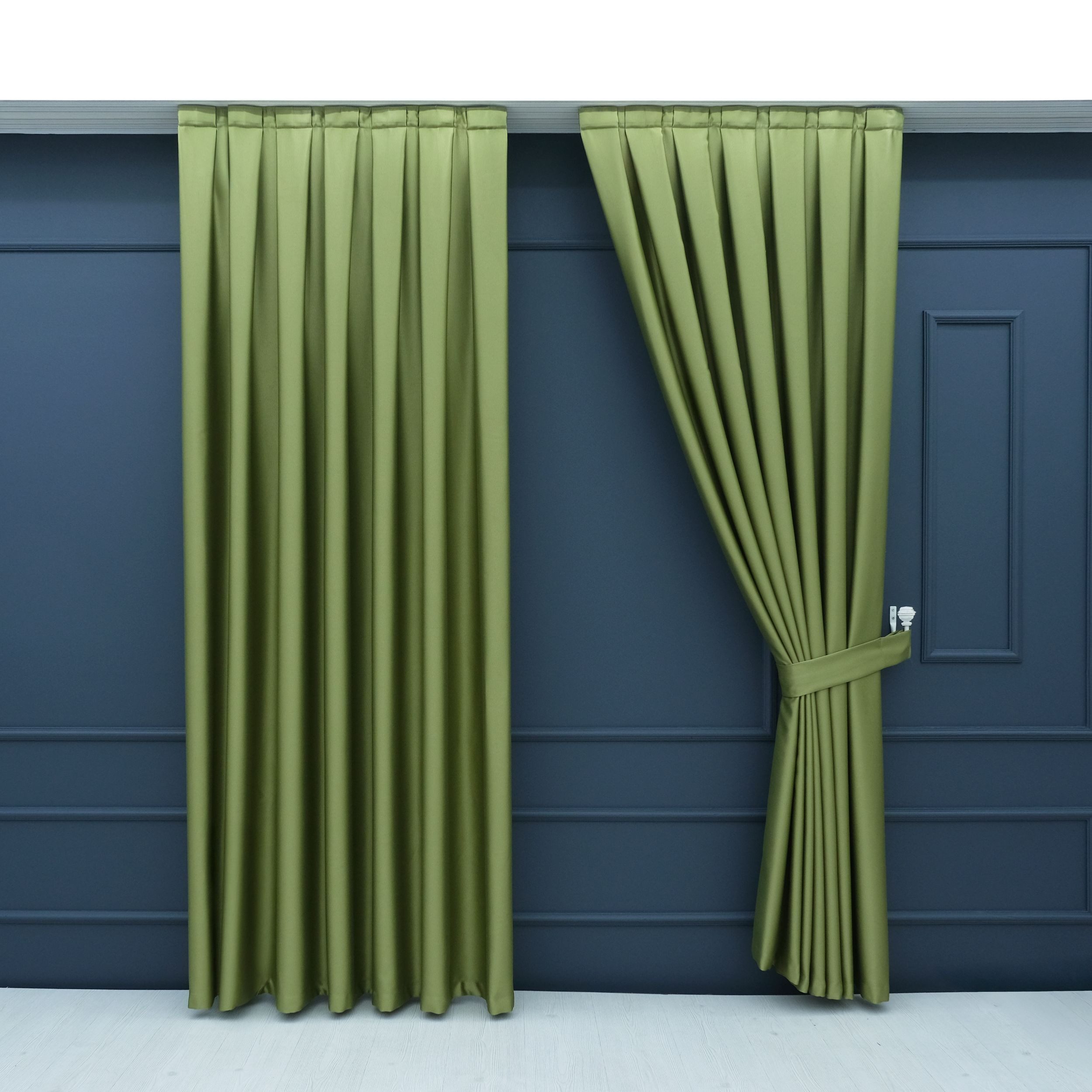 Gardinen by Justyna Vorhang 2er Seiten Schal Set Blackout (4 St), Kräuselband, verdunkelnd, Polyester, Blackout, Verdunkelung, blickdicht, wärmeisolierend, pflegeleicht