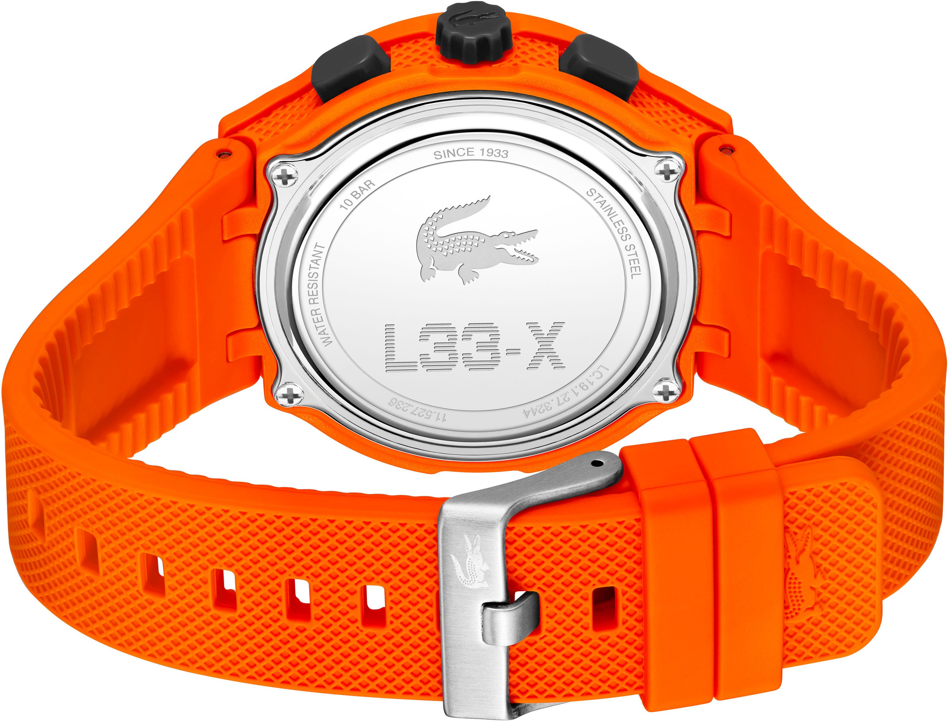 Lacoste Chronograph LC33 2011369, Armbanduhr, Herrenuhr, Silikonarmband, analog, digital