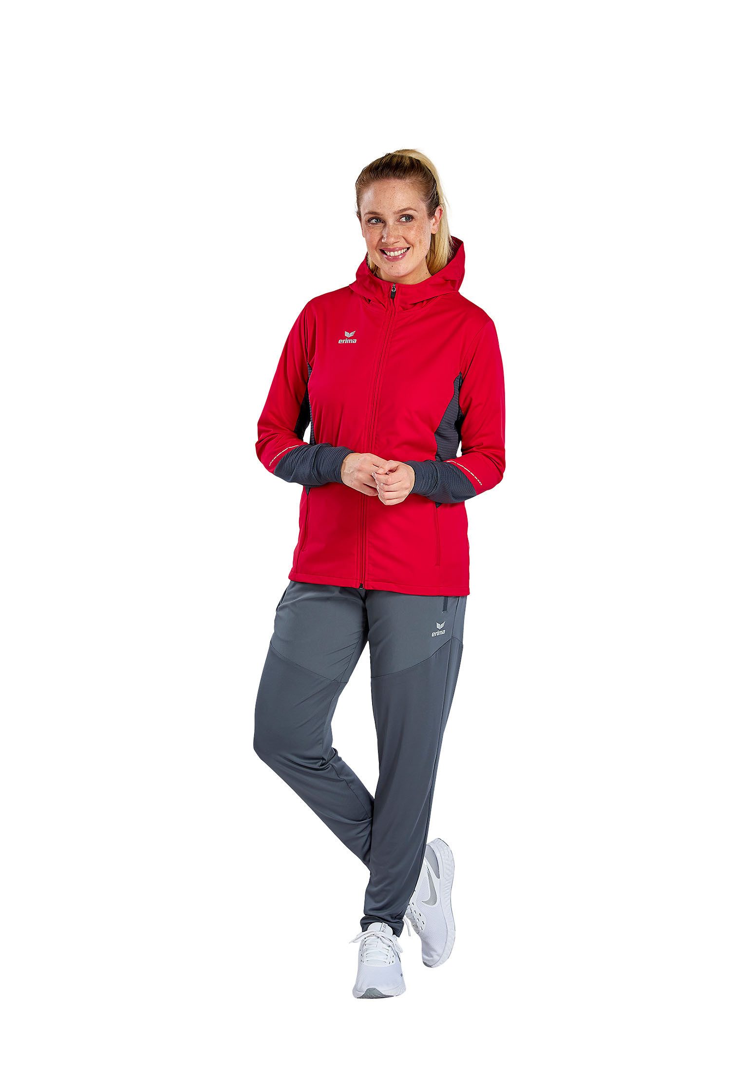 Erima Laufjacke RACING Running Jacke Damen Leichtes, wasserabweisendes Material