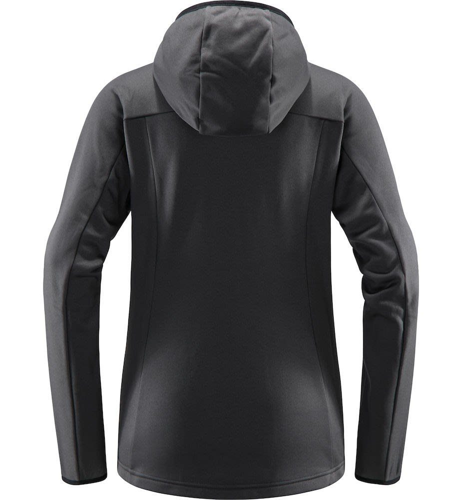 Haglöfs Fleecejacke Haglöfs W Anorak Frost Hood Mid Magnetite Damen