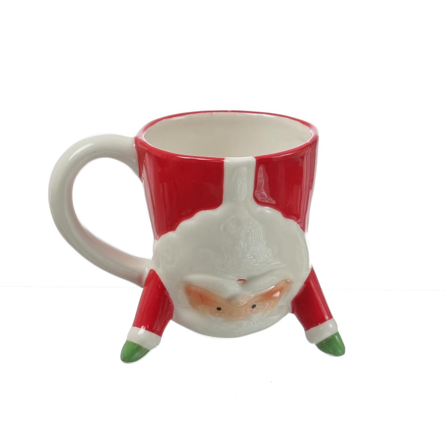 Becher Weihnachtsbecher Weihnachtsmann Santa 300ml Tee Kaffeetasse Geschenk
