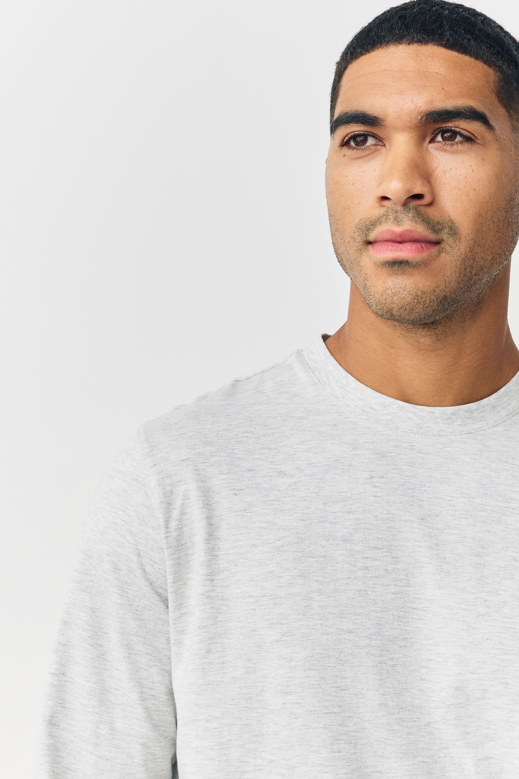 Next Langarmshirt Rundhalsshirt – Regular Fit (1-tlg)