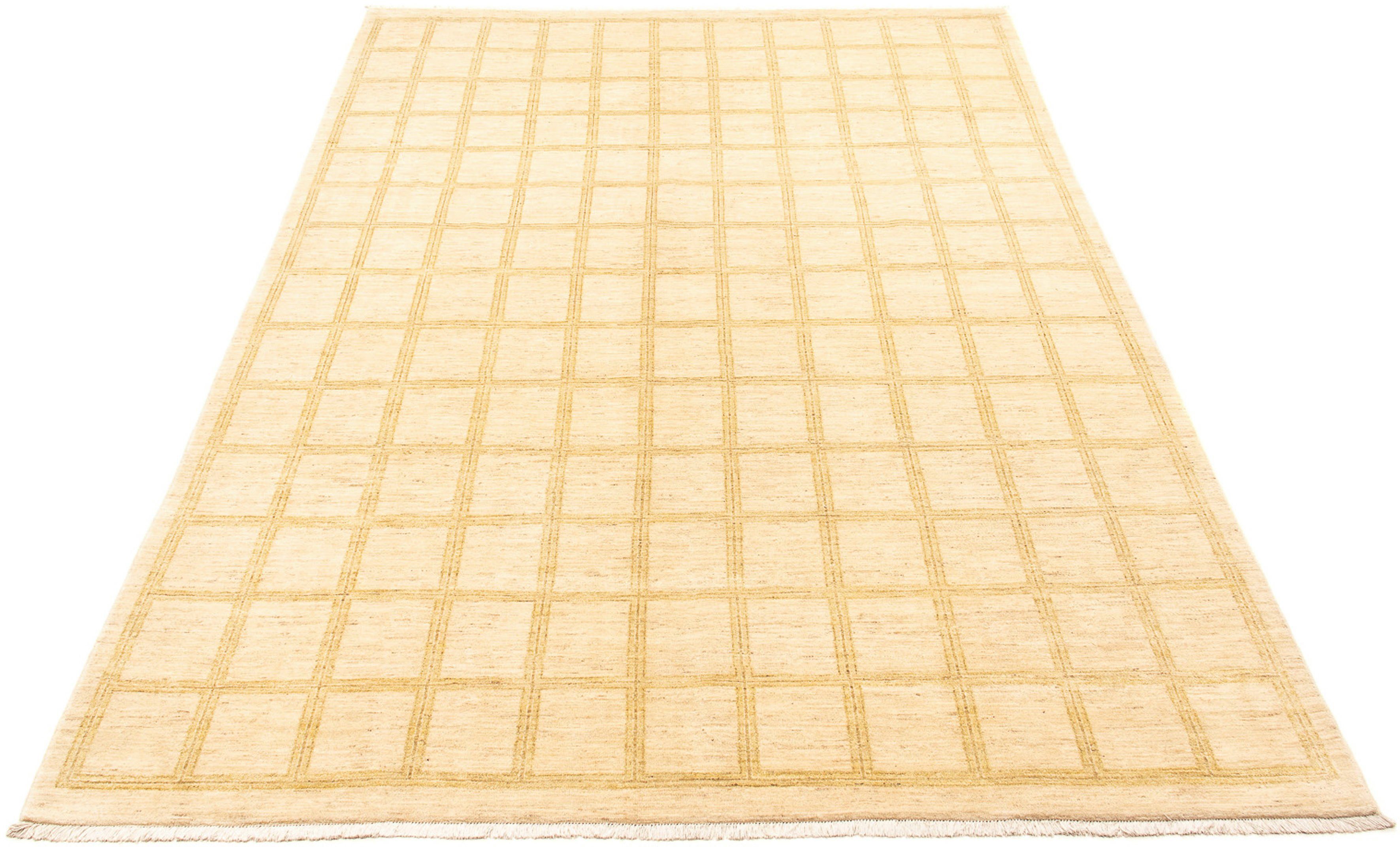 Orientteppich Ziegler - Modern - 390 x 290 cm - beige, morgenland, rechteckig, Höhe: 6 mm, Wohnzimmer, Handgeknüpft, Einzelstück mit Zertifikat | Kurzflor-Teppiche