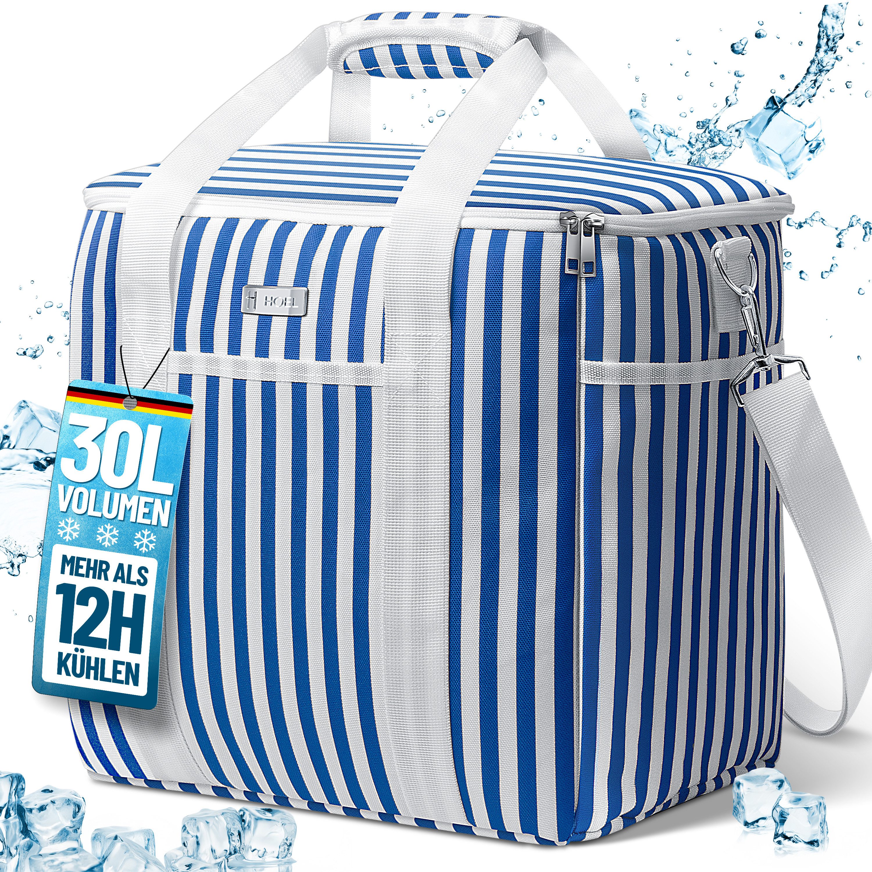 HOEL Kühltasche HOEL Kühltasche klein 20L & Gross 30L - Isoliertasche - Lunchtasche