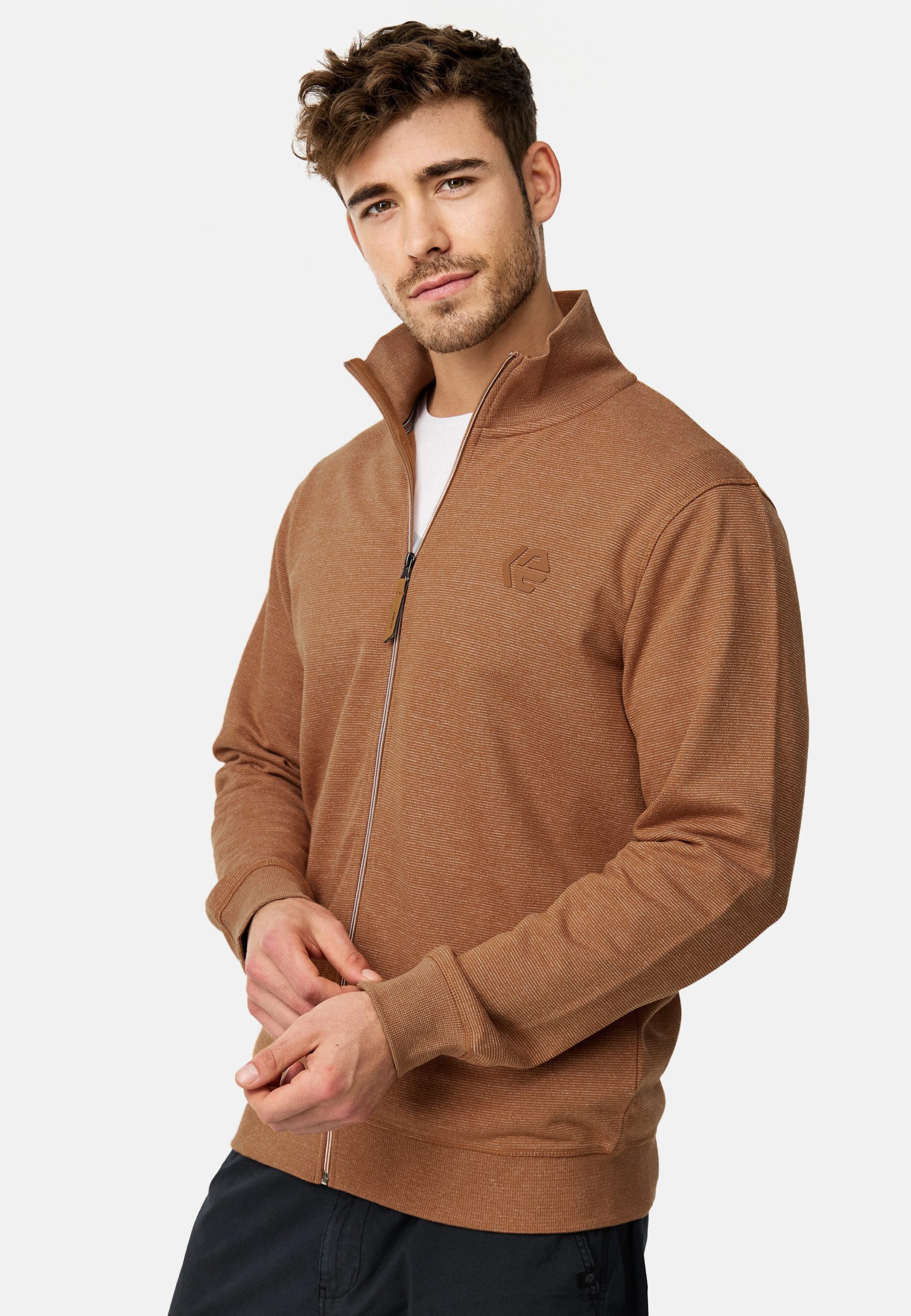 Indicode Sweatjacke Herren INYanic Herrenjacke Reißverschluss günstig online kaufen