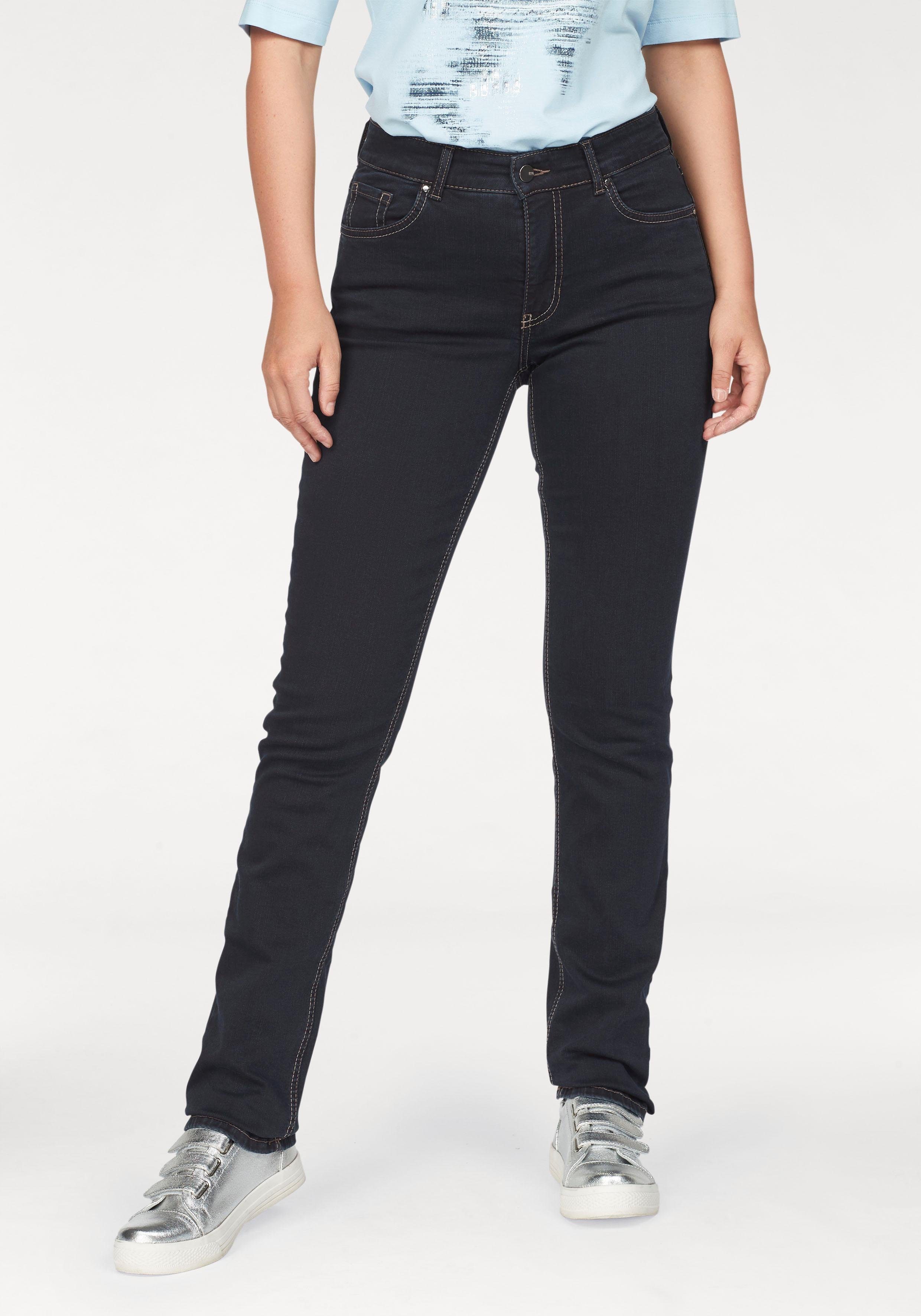 MAC Stretch-Jeans Melanie Gerade geschnitten