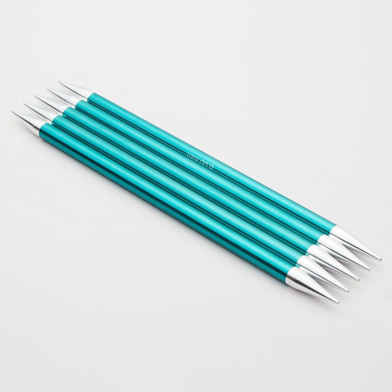KnitPro Rundstricknadeln Nadelspiel ZING 8,00 mm 15 cm smaragd 5 Stück