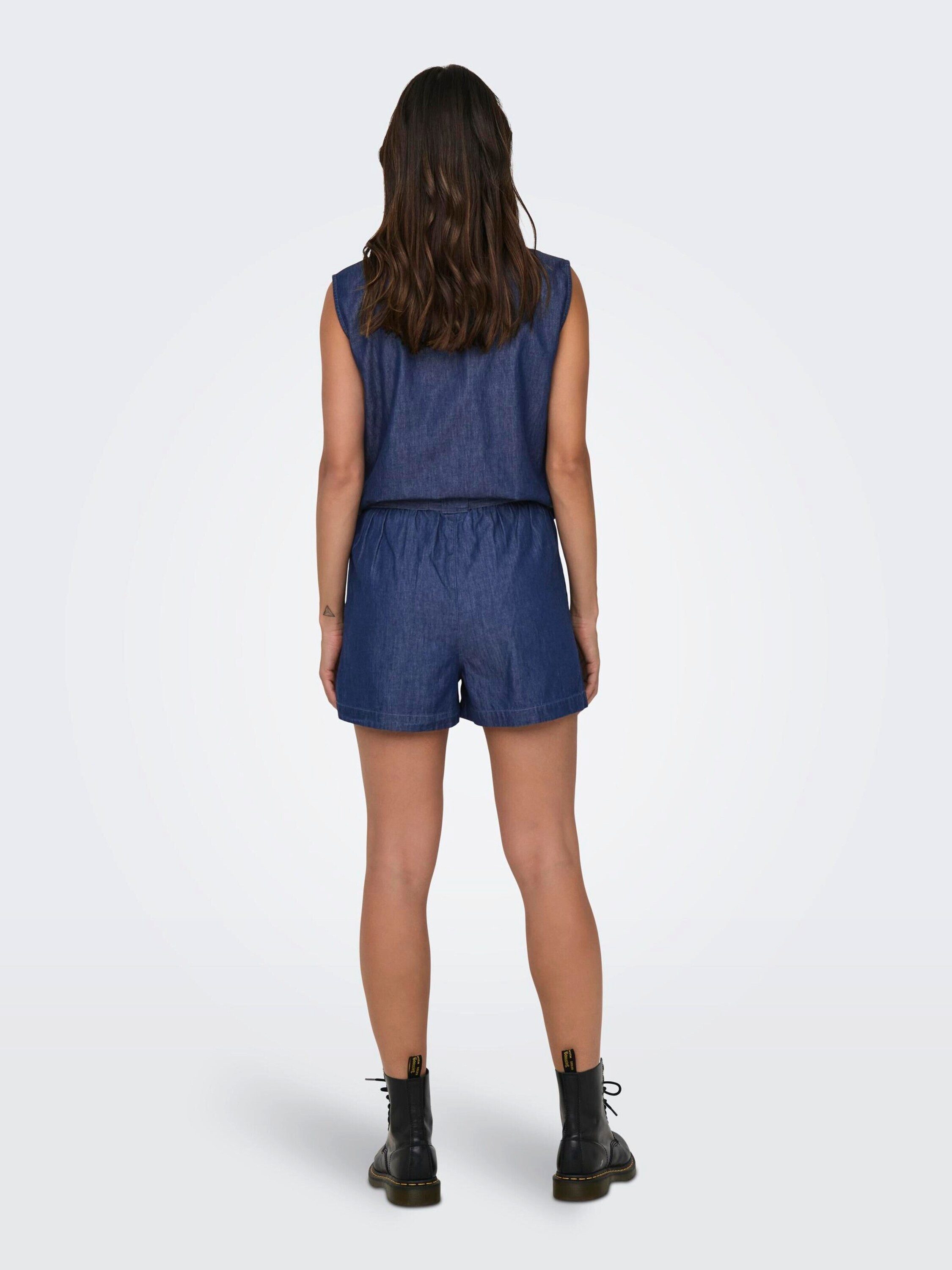JDY Jeansshorts JDYKai (1-tlg) Drapiert/gerafft