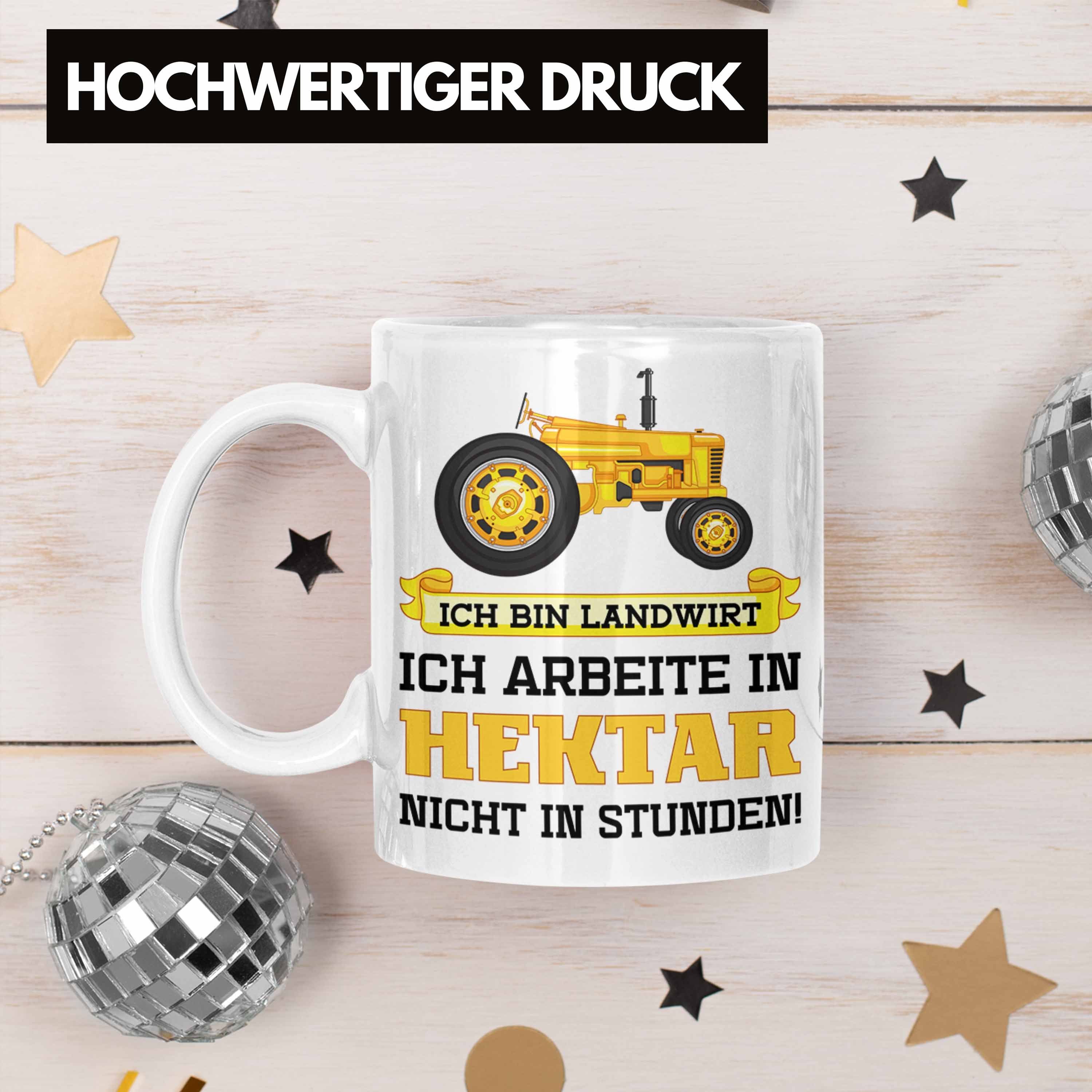 Tasse Trendation Landwirtschaft - Männer Kaffeetasse Trendation Spruch Geschenk Weiss Landwirt Tasse Geschenke Traktor für