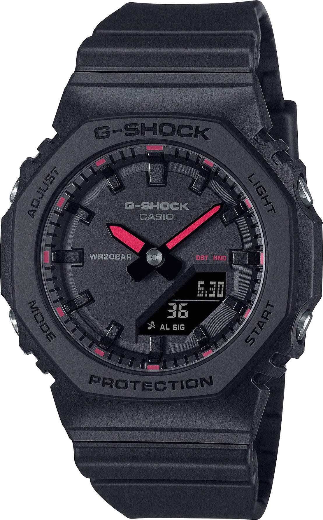 CASIO G-SHOCK Chronograph GMA-P2100SA-1A1ER, Quarzuhr, Armbanduhr, Damenuhr, Herrenuhr, analog, digital