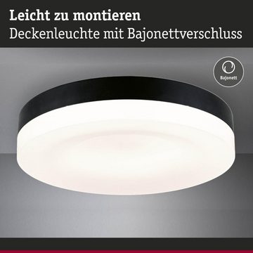 Paulmann LED Deckenleuchte LED Deckenleuchte Amalie in Schwarz-matt 16W 1000lm, keine Angabe, Leuchtmittel enthalten: Ja, fest verbaut, LED, warmweiss, Deckenlampe, Deckenbeleuchtung, Deckenlicht