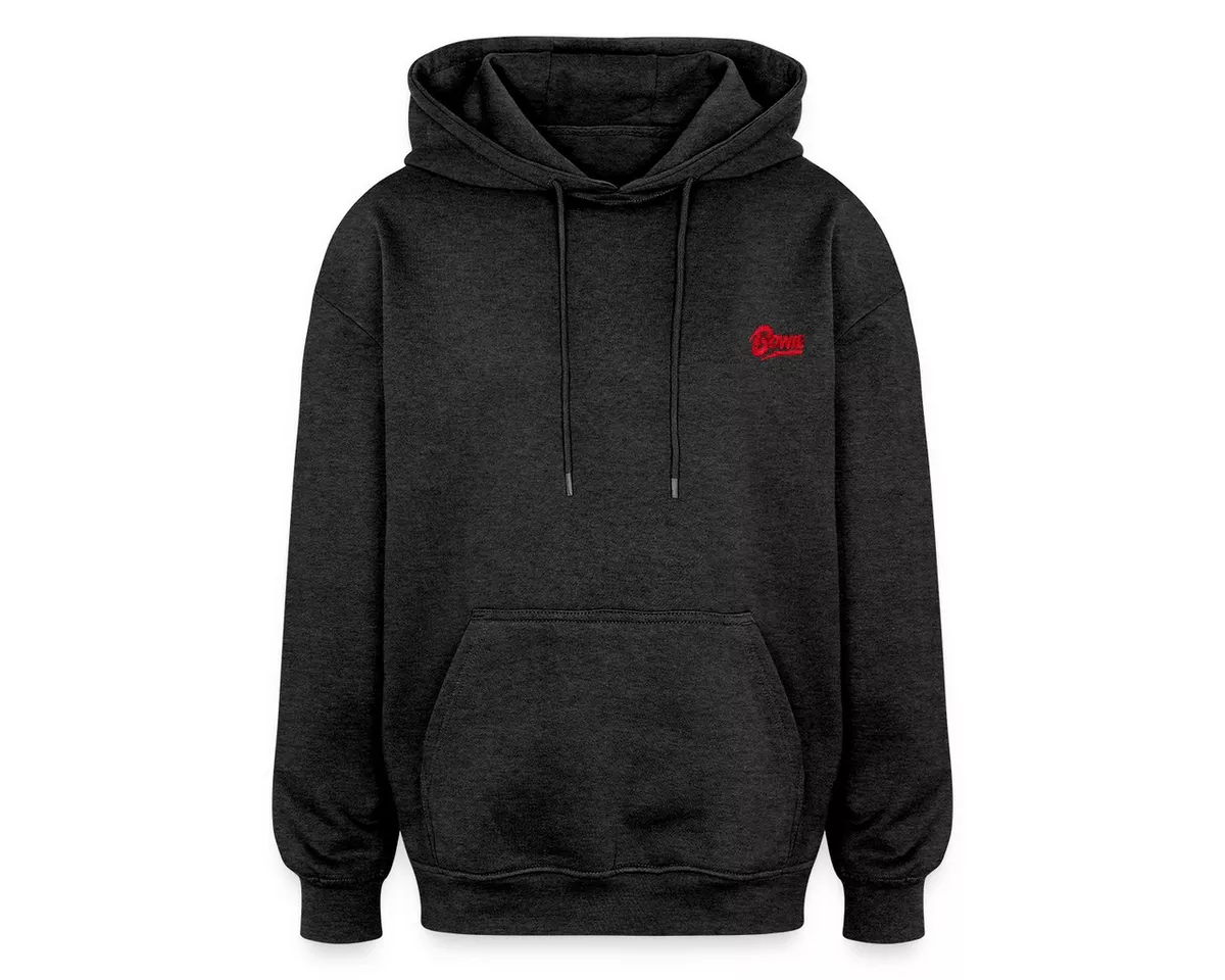 Spreadshirt Hoodie David Bowie Offizielles Logo Als Stick-Design Unisex Oversize Hoodie (1-tlg)