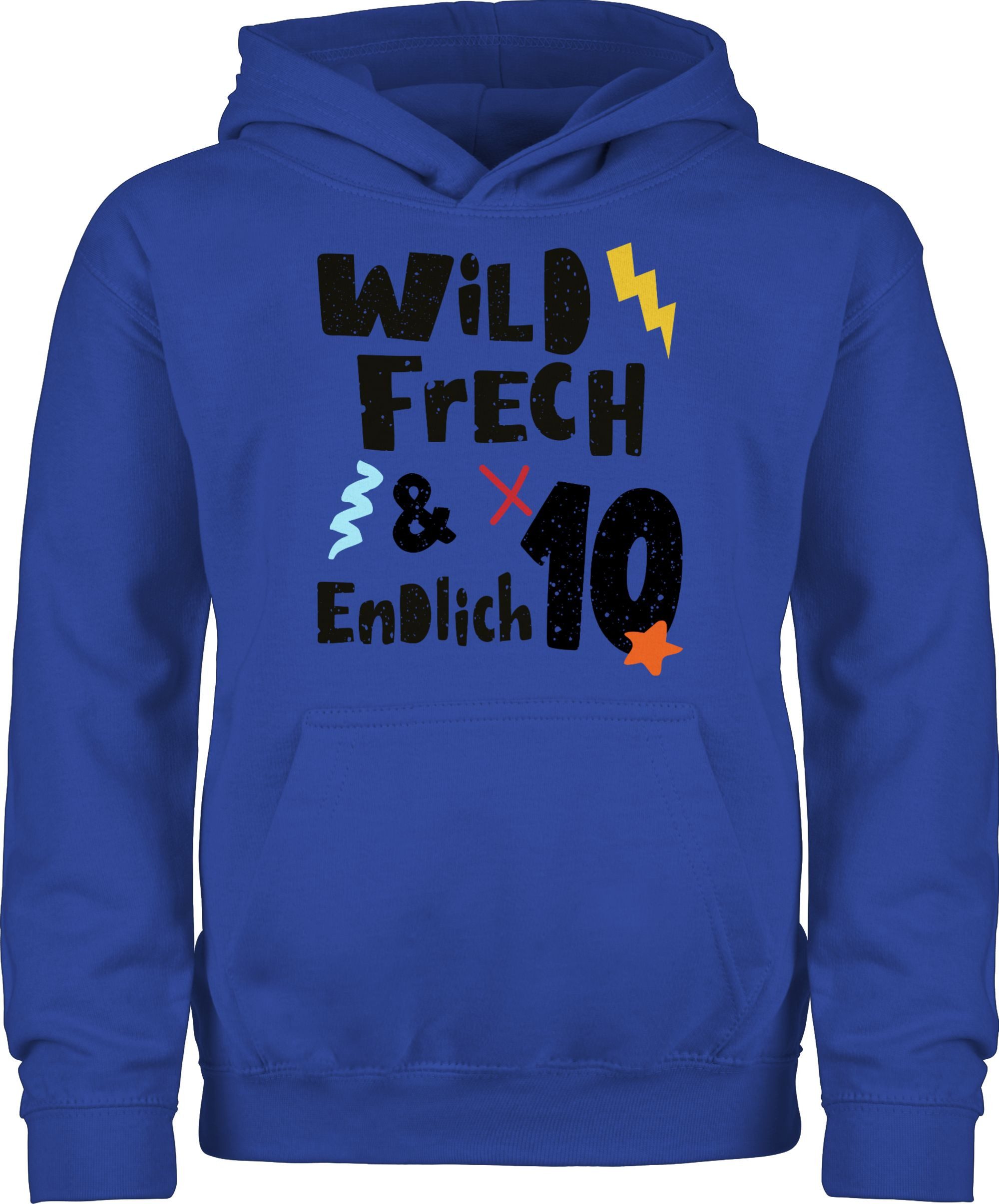 Hoodie Wild frech und endlich 10 - Wunderbar zehn Jahre