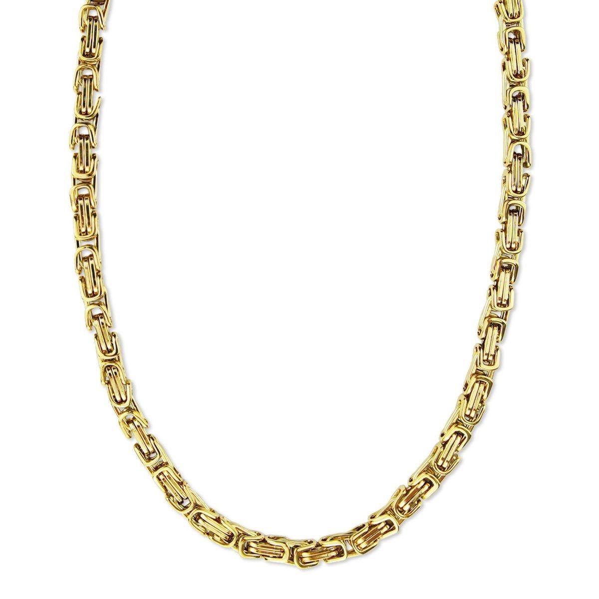 KÖNIG DESIGN Kette ohne Anhänger Königskette Herrenkette Männer Kette Halskette Edelstahl - 9 mm mehr