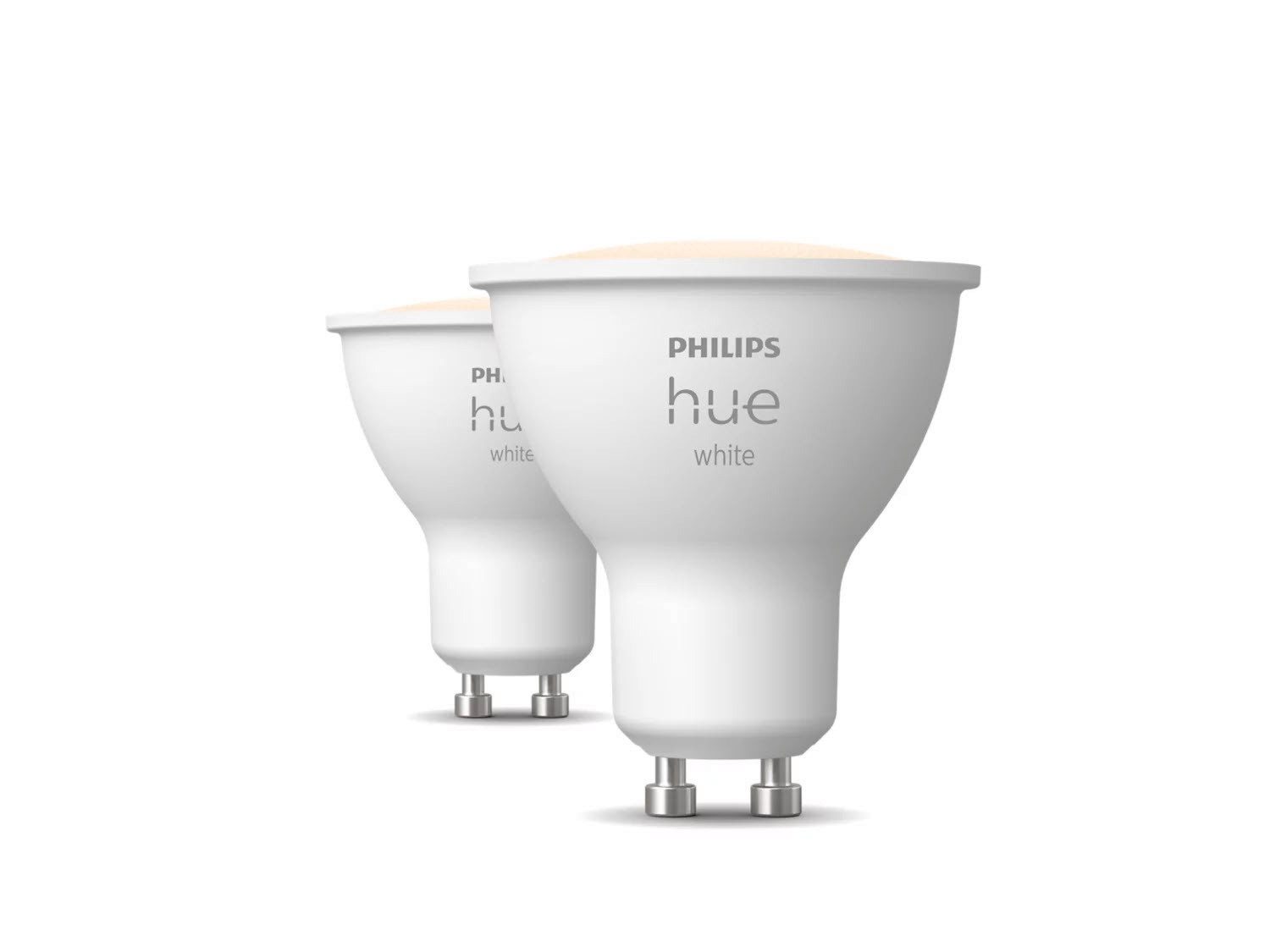 Philips Hue LED-Leuchtmittel White GU10 Doppelpack 2 x 400lm, GU10, 2 St.