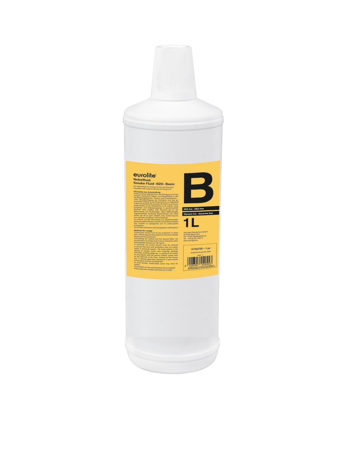 EUROLITE Discolicht Smoke Fluid -B2D- Basic Nebelfluid, verschiedene Größen