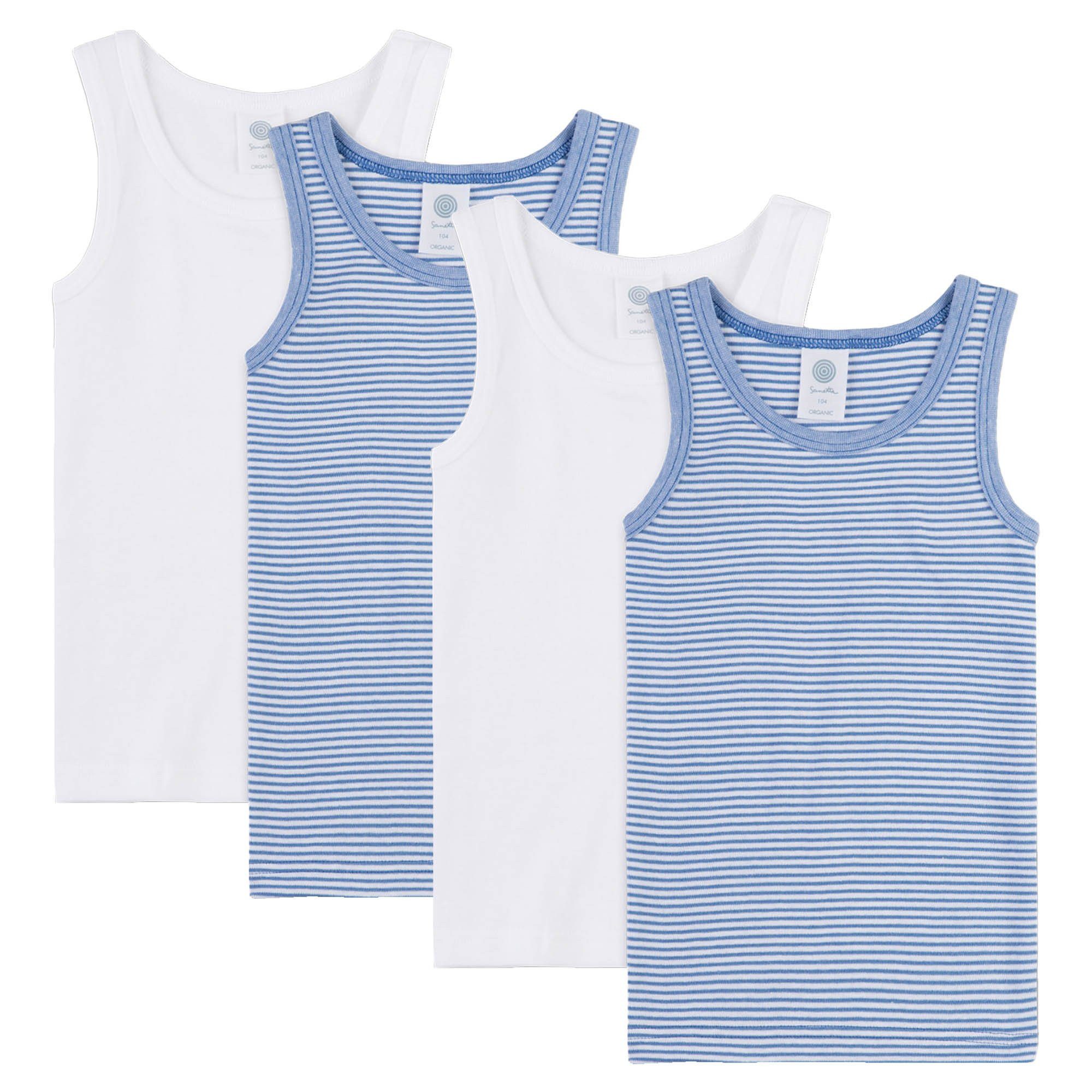 Unterhemd Jungen Unterhemd 4er Pack Baumwolle
