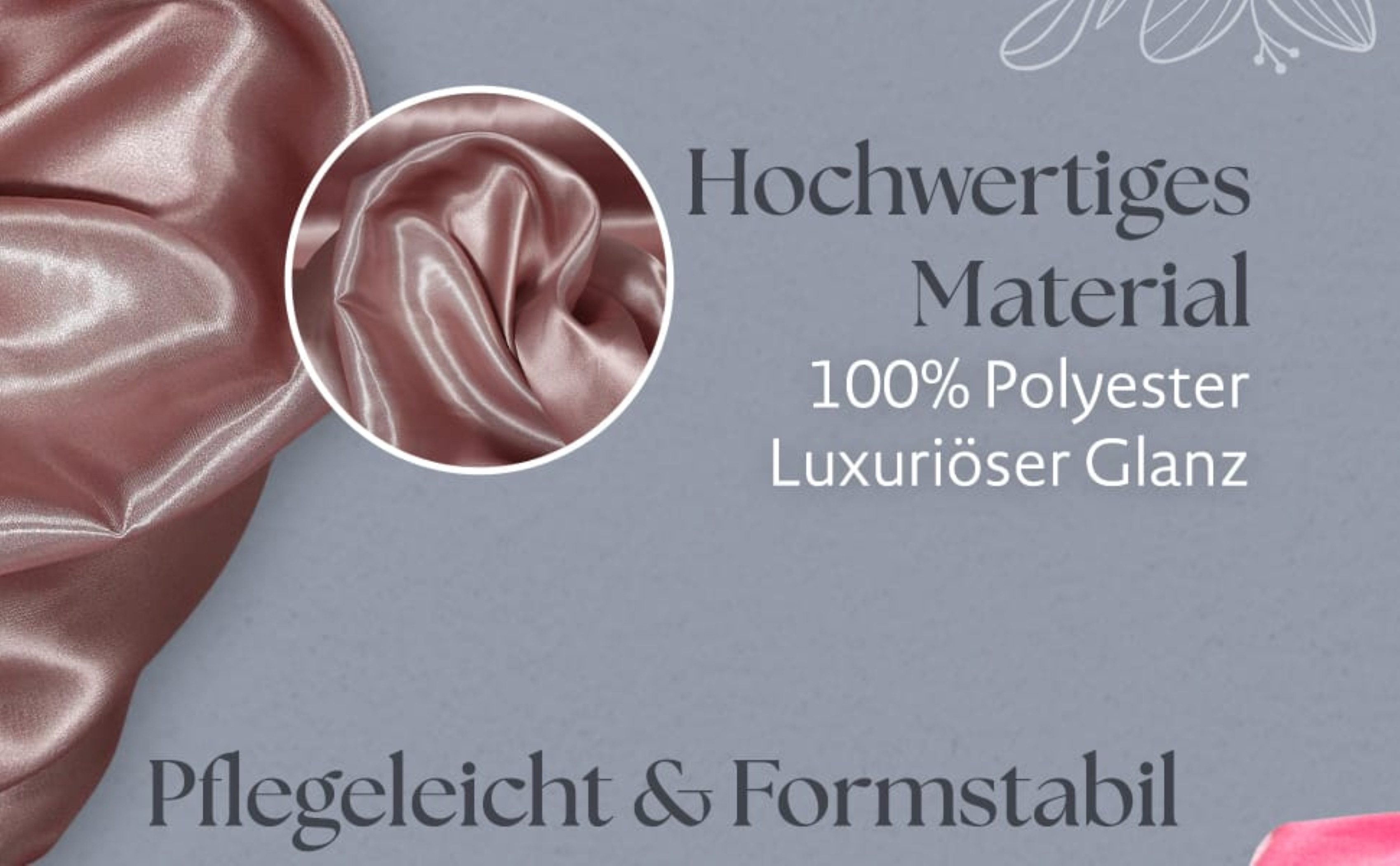 Thumbnail - Jirex Trading Company Stoff Satin Meterware für Deko,Basteln,Kleidung 150cm breit UNI