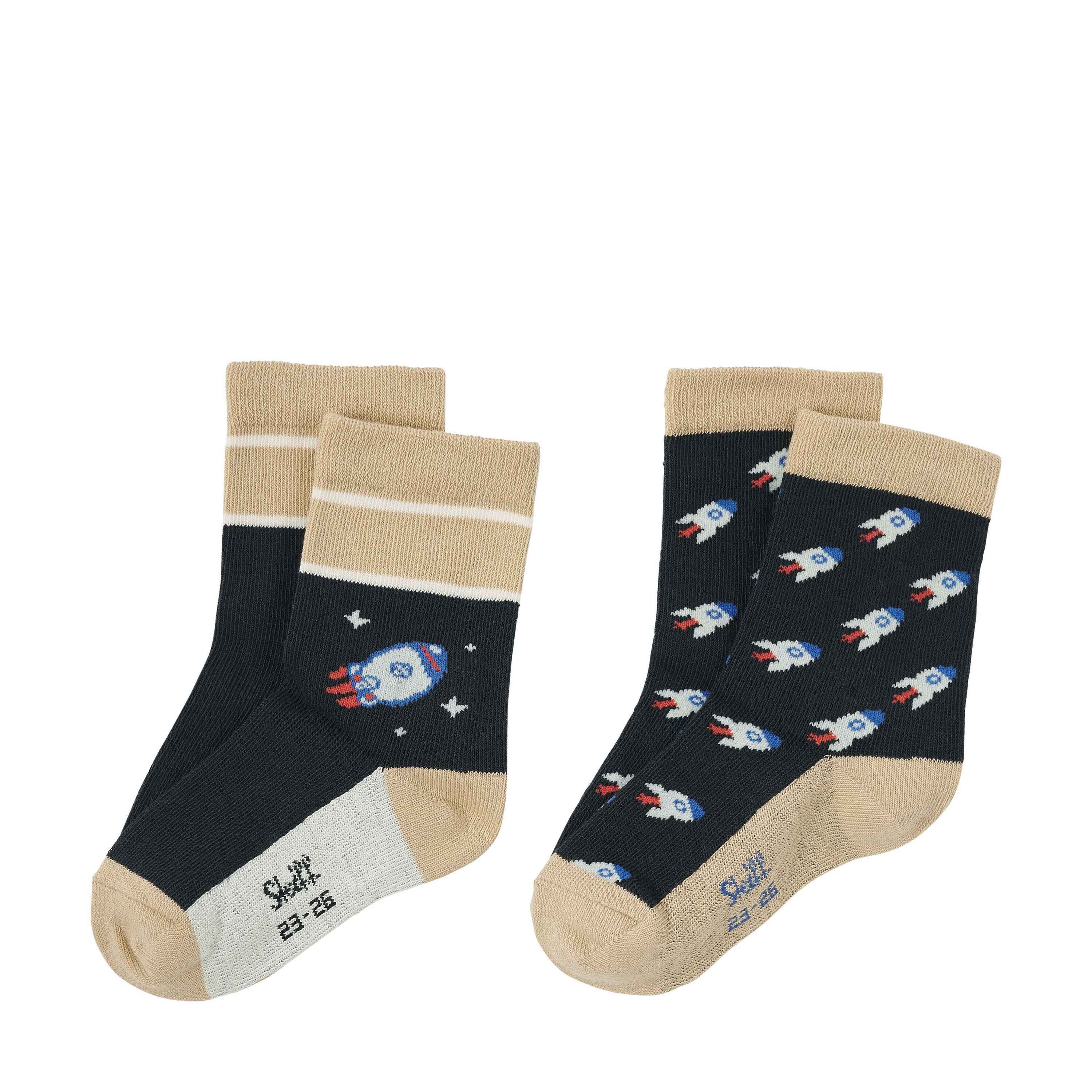 Steiff Haussocken Socken 2er Pack GOTS Off to the Moon