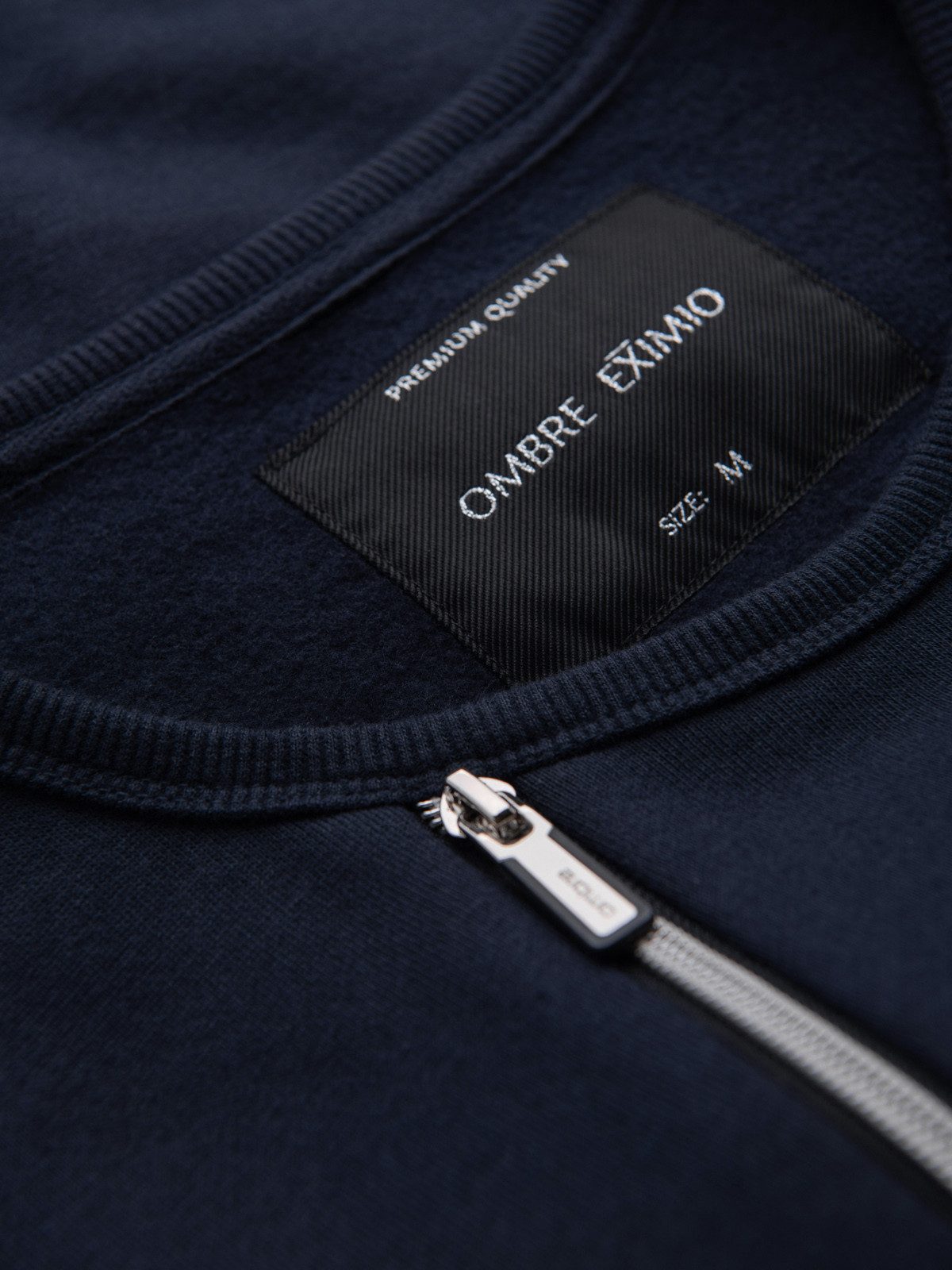 Sweatshirt Herren-Sweatshirt mit dekorativen Front-Reißverschlüssen