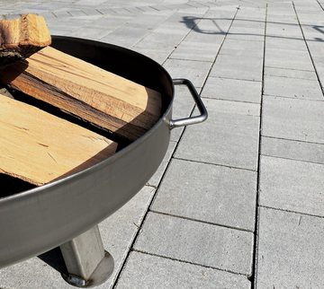 Czaja Feuerschale Czaja Stanzteile Feuerschale Bonn Ø 80 cm - mit Wasserablaufbohrung - Feuerschalen für den Garten, Terrasse und Balkon, Feuertonne und Feuerkorb, große Feuerstelle für den Garten, Feuerfester Stahl, Sehr hohe Lebensdauer