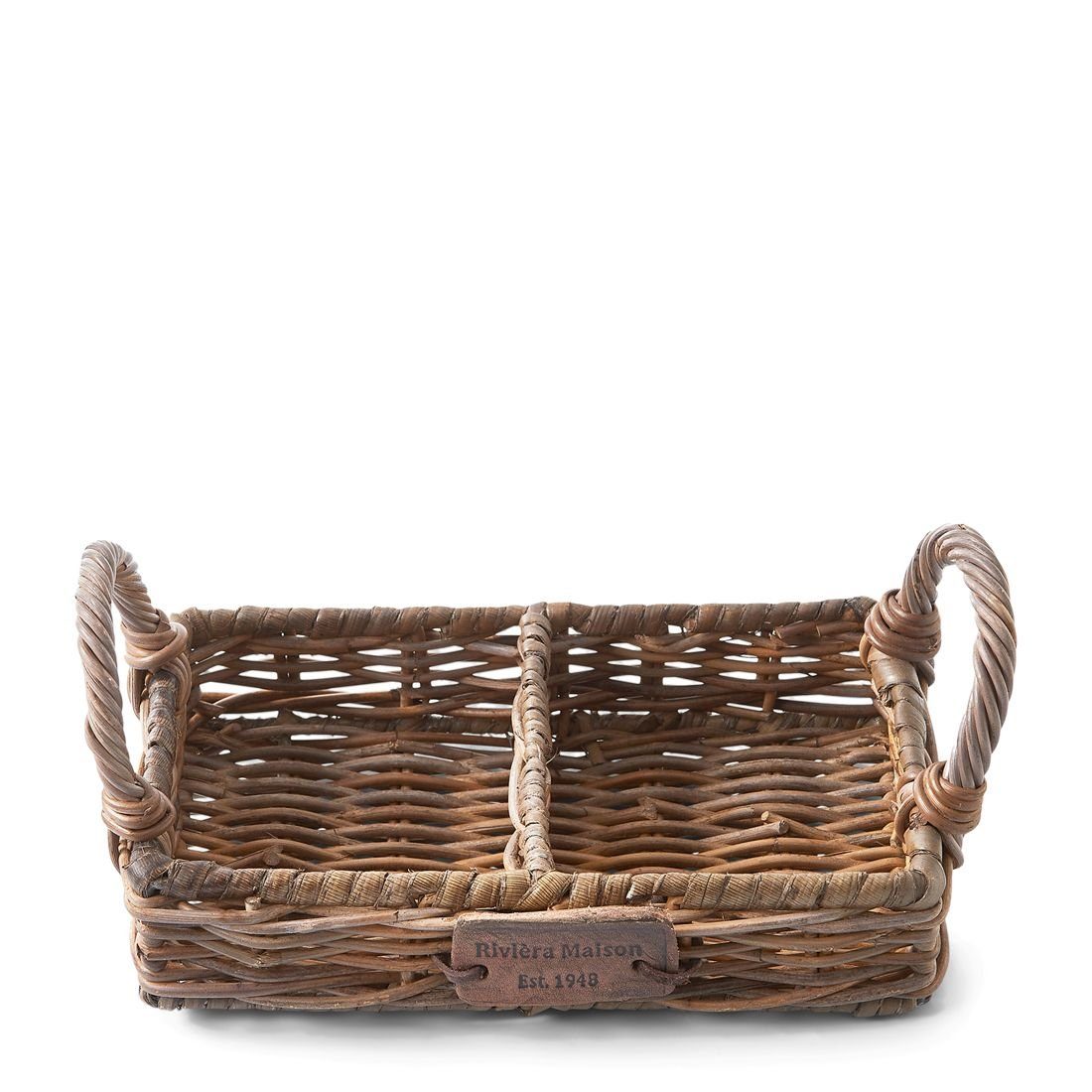 Tablett Rustic Rattan Soap Tray - Tablett für Badezimmer / Küche