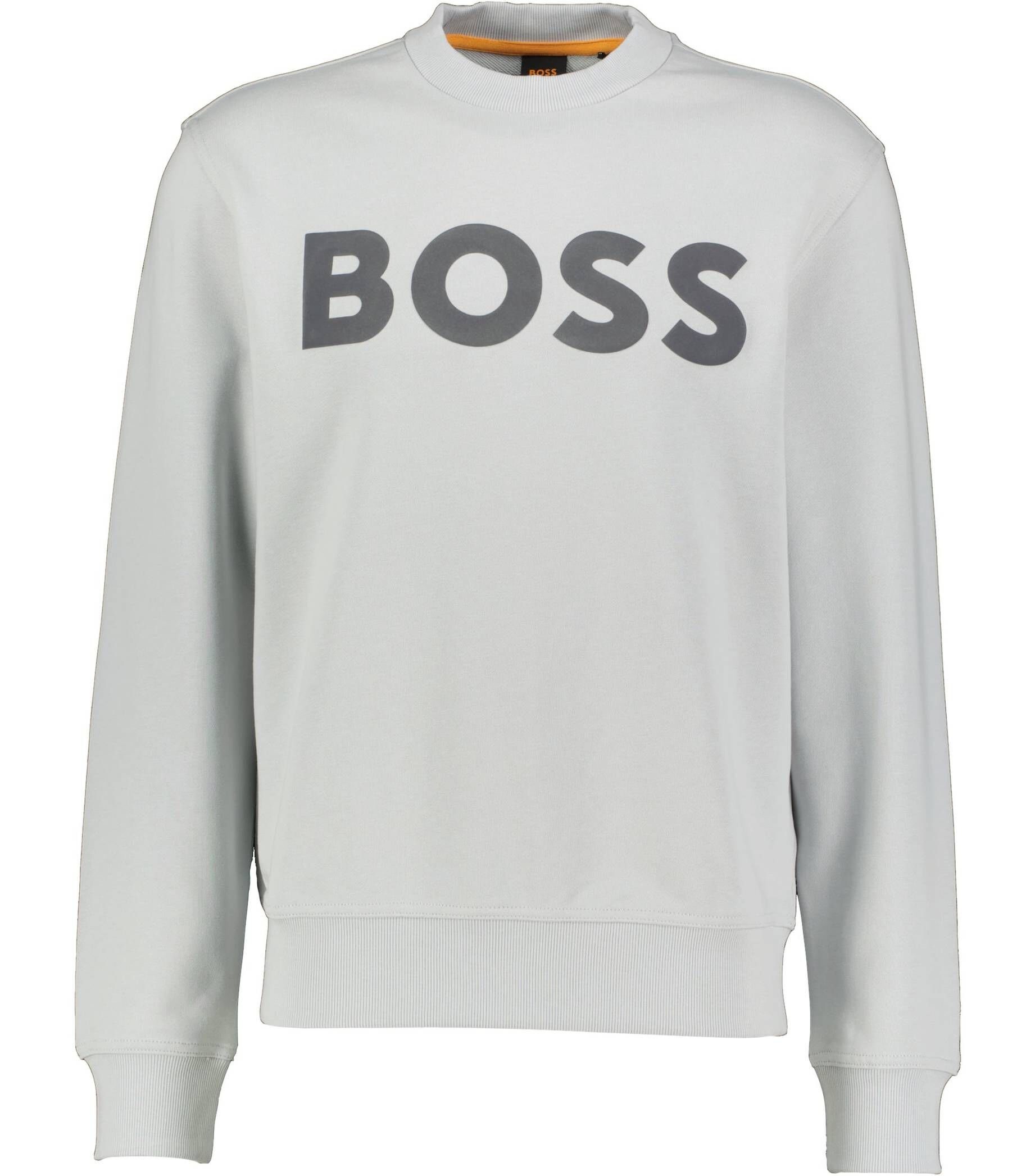 BOSS Sweatshirt Herren WEBASICCREW (1-tlg) Fit Relaxed grau (13) Sweatshirt