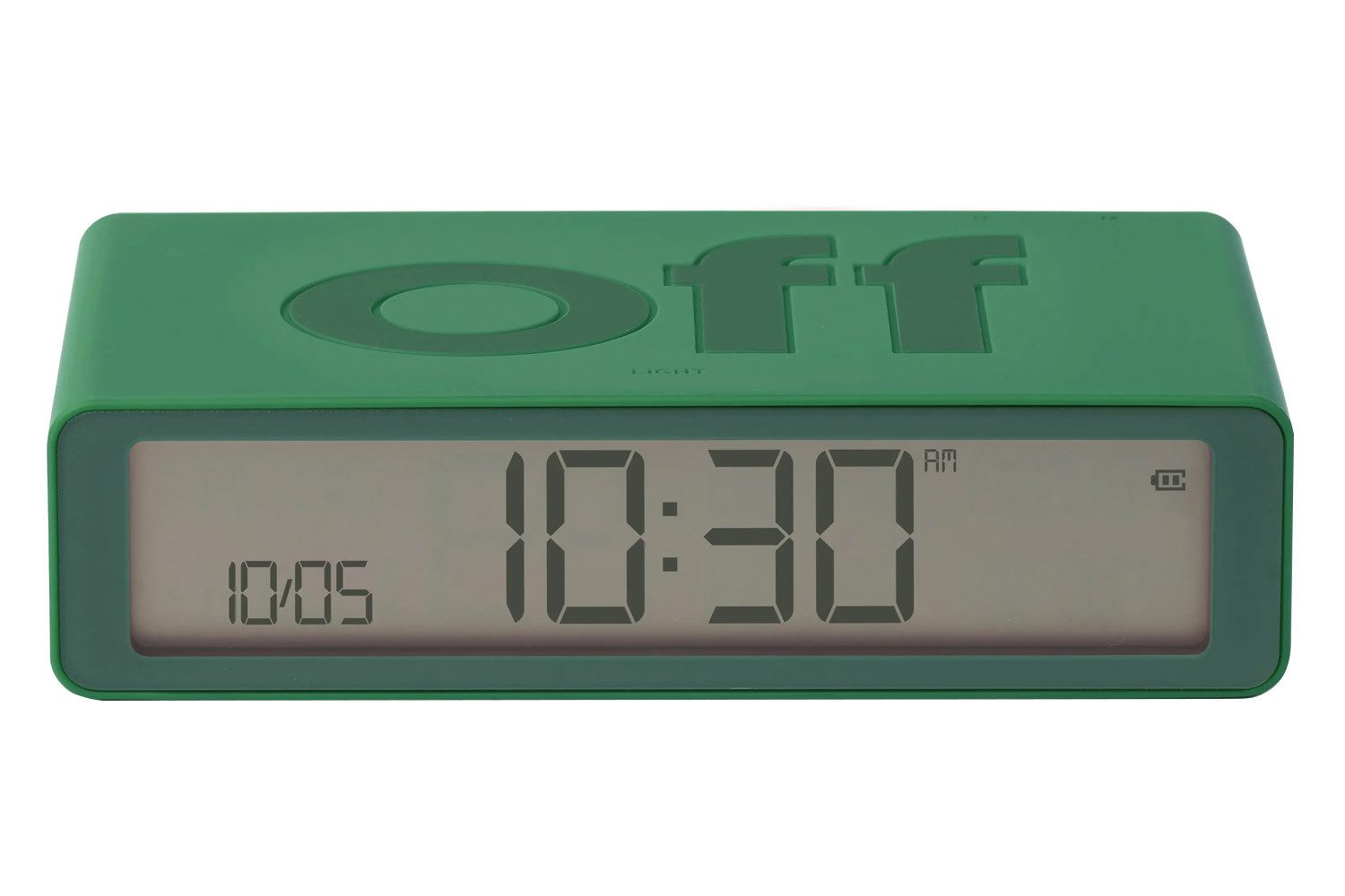 Lexon Quarzwecker Digital-Flip Classic Grün