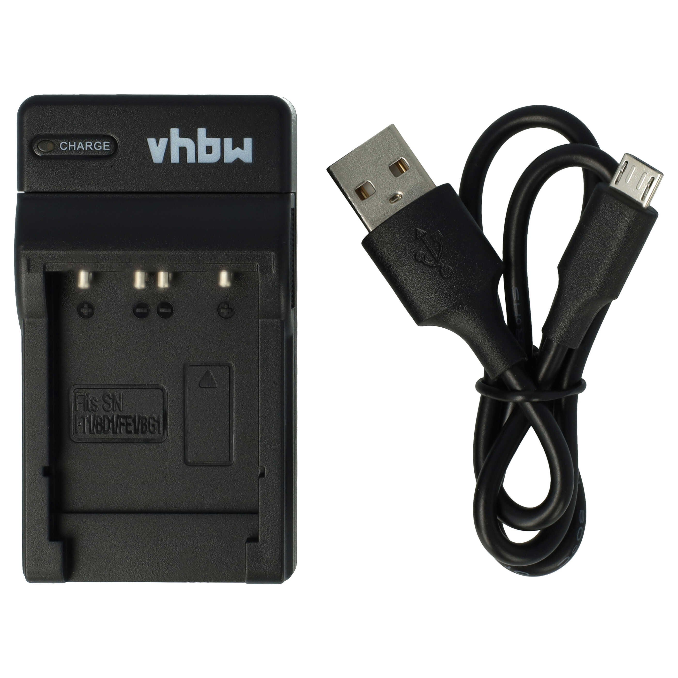 vhbw passend für Sony Cybershot DSC-P200/S, DSC-T10, DSC-P200, DSC-T1, Kamera-Ladegerät