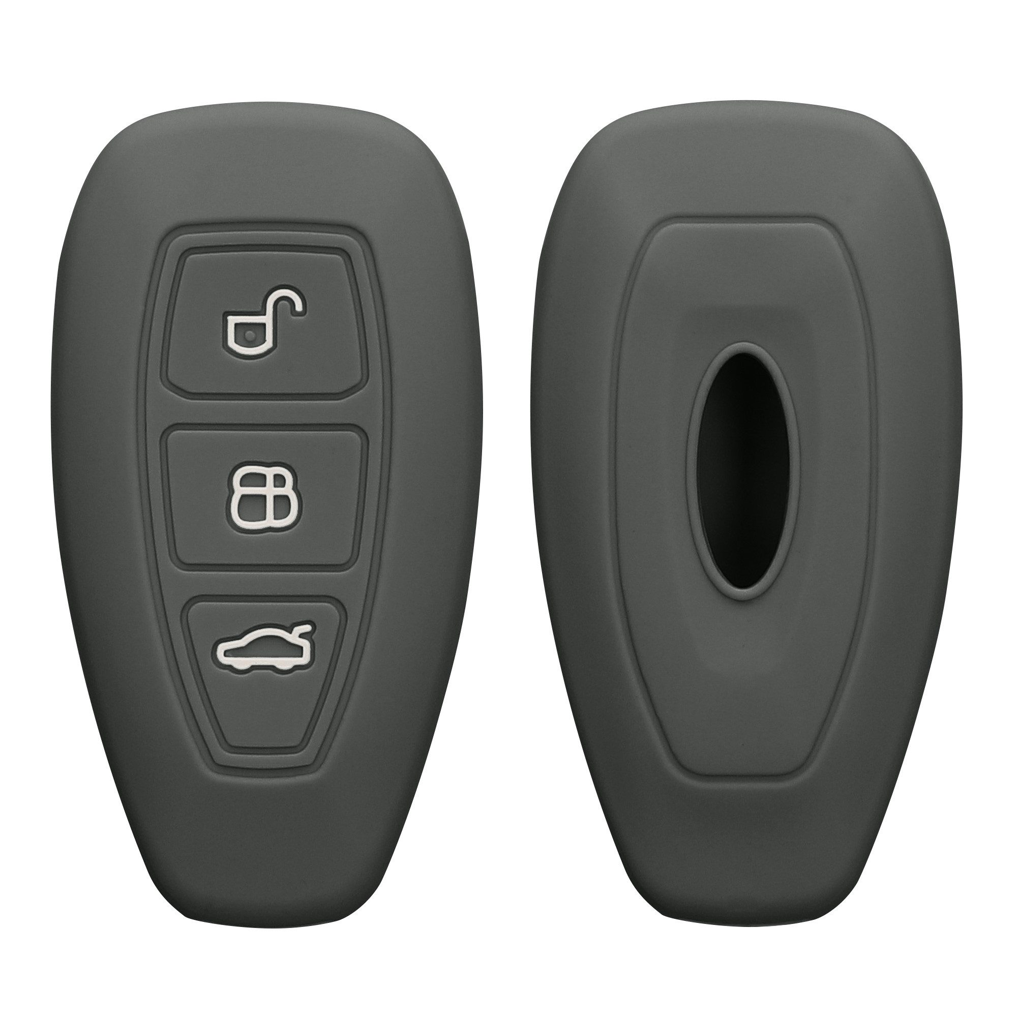 kwmobile Schlüsseltasche Autoschlüssel Silikon Hülle für Ford (1-tlg), Schlüsselhülle Schlüssel Case Cover