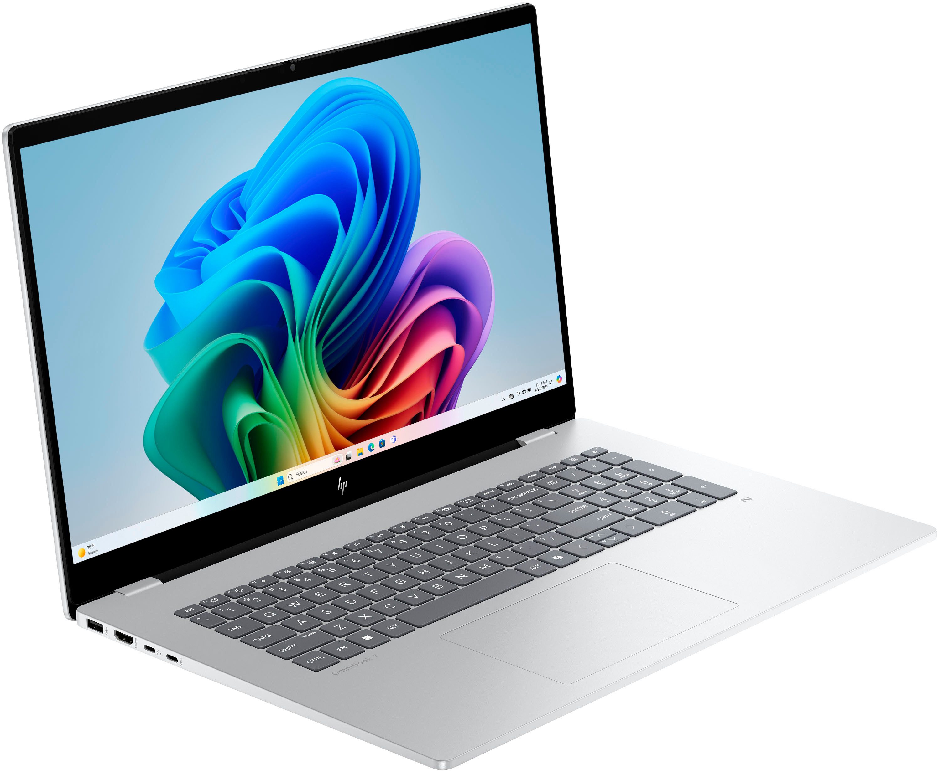 HP OmniBook 7 NGAI 17-dc0550ng Notebook (43,9 cm/17,3 Zoll, Intel Core Ultra 5 226V, ARC 130V, 16 GB, 512 GB SSD) – Bild 2 von 5